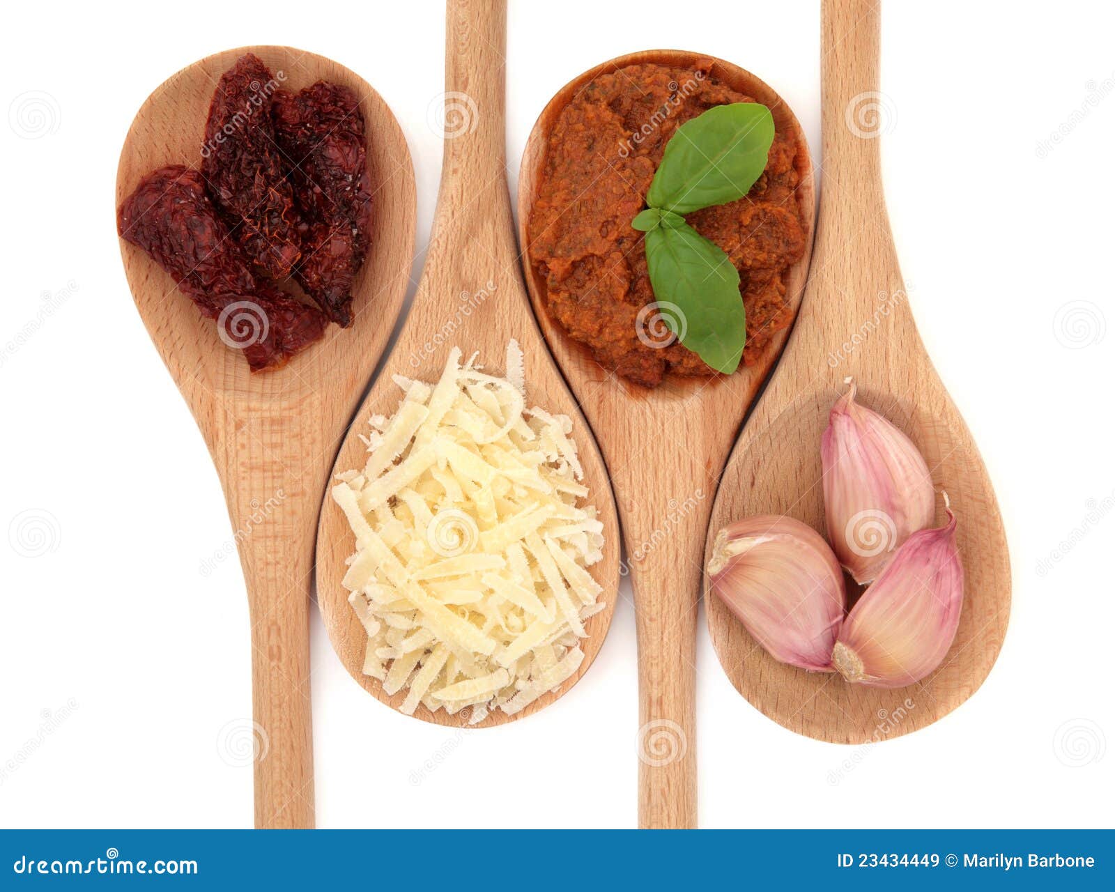 Pesto and Ingredients stock image. Image of spoon, white 23434449