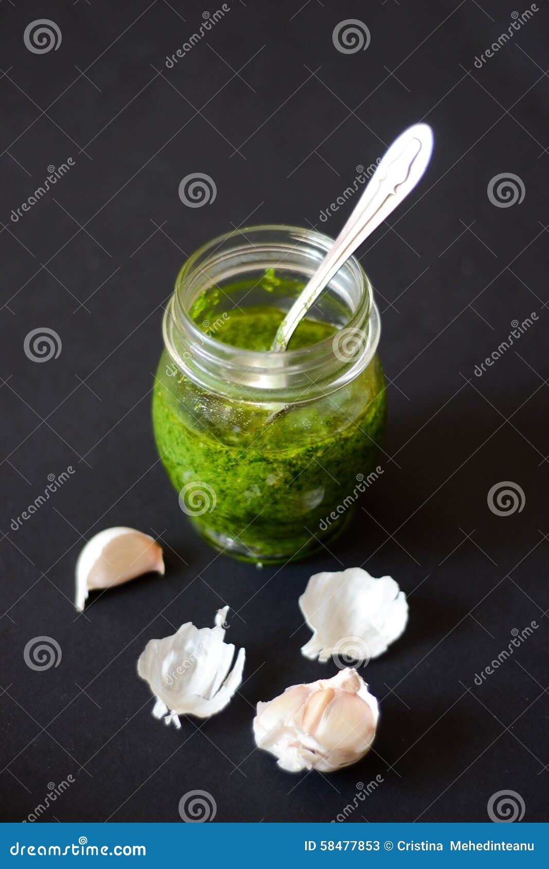 Pesto sauce stock image. Image of cuisine, food, sauce 58477853