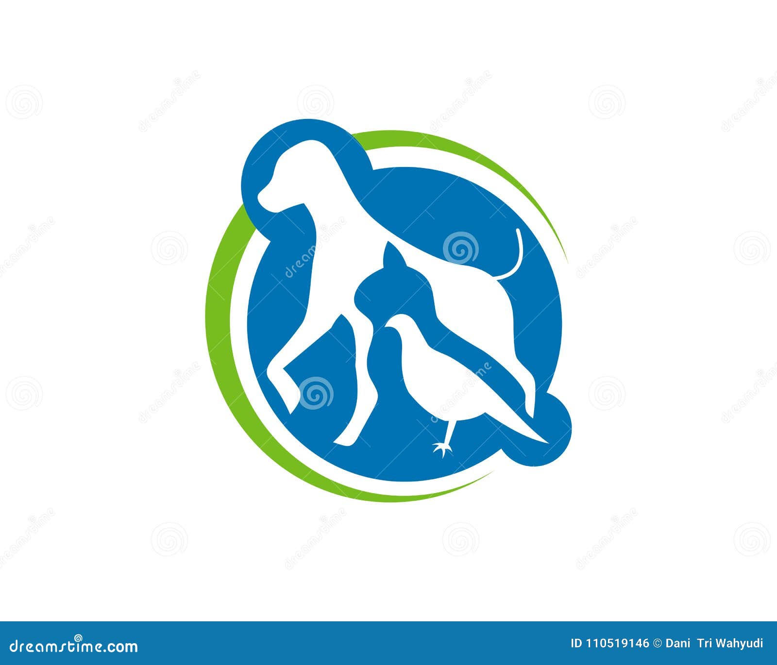 Pet Care Logo Template Vector Illustration Stock Illustration