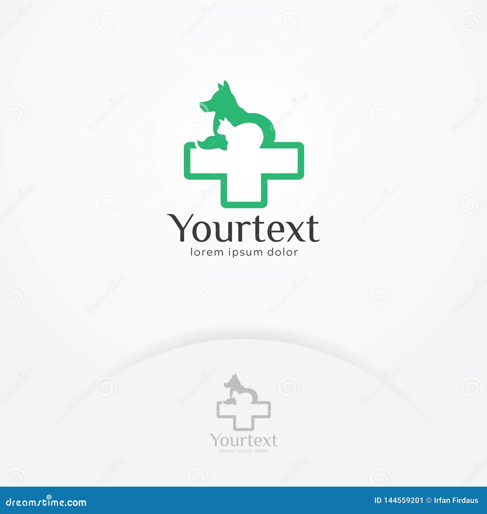 Pet Clinic Logo Design Stock Vector Illustration Of Graphic