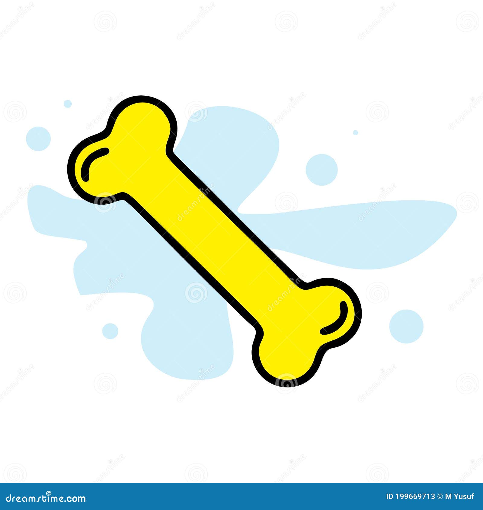 pet food bone icon. outline pet food bone  icon