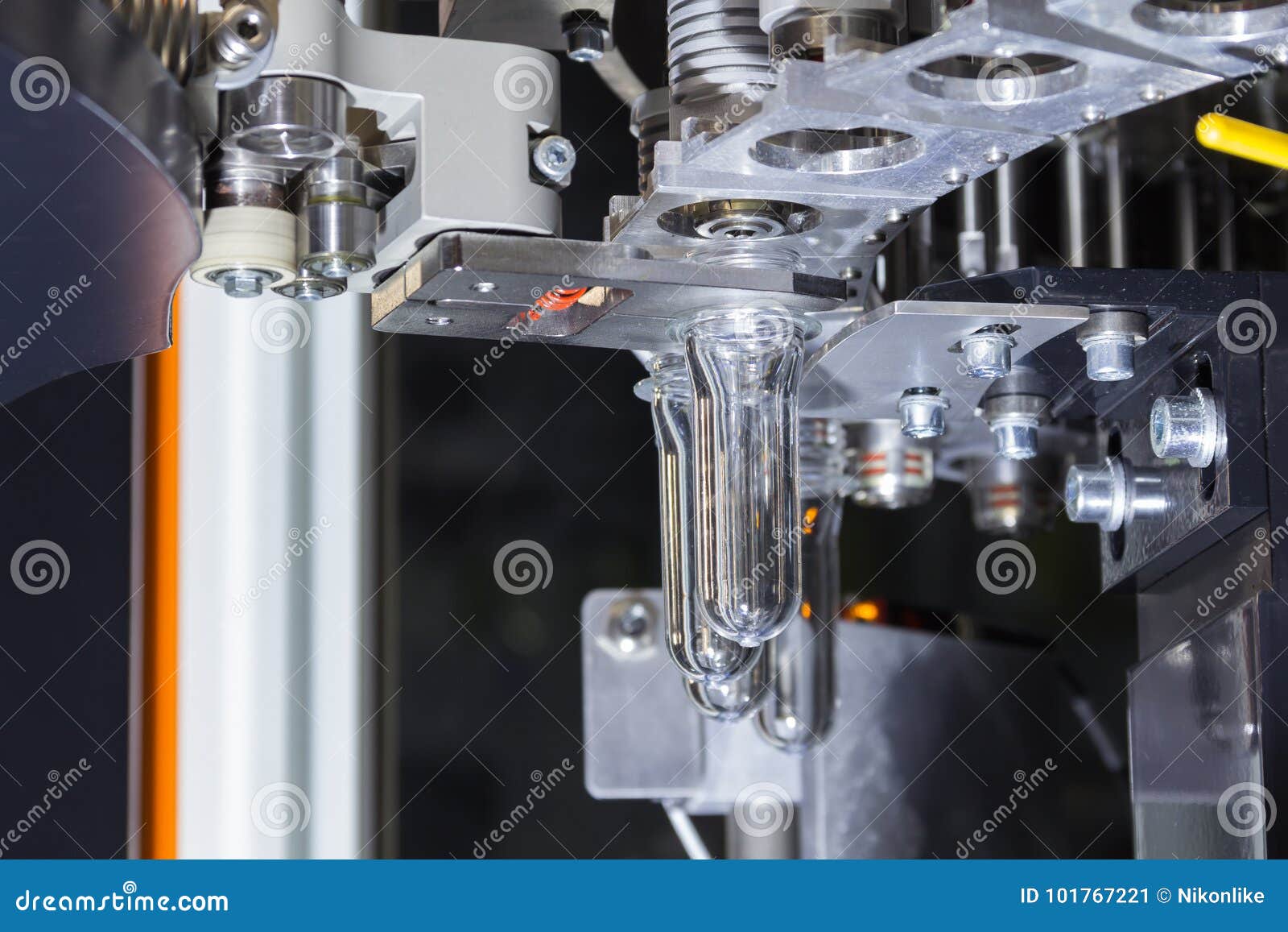 PET Preform in PET Bottles Blowing. Stock Image Image of factory, blowing 101767221