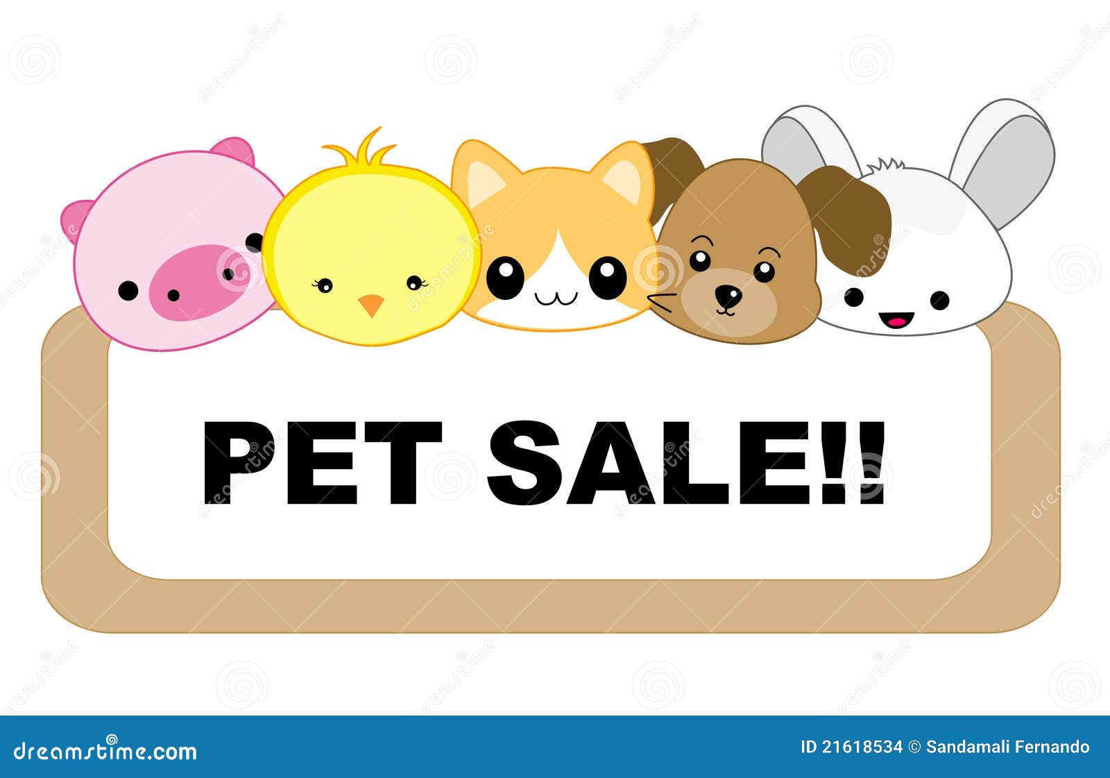 Pet sale stock vector. Image of character, funny, dogs ...