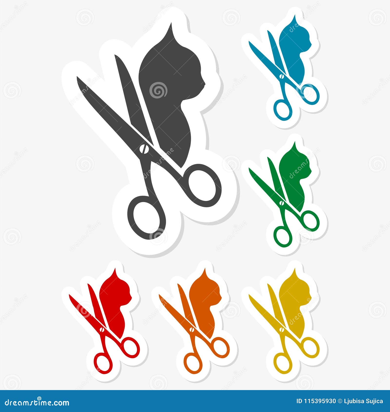 Scissors' Sticker