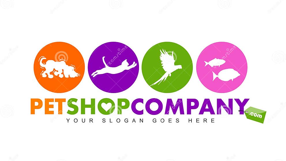 Pet Shop Logo stock illustration. Illustration of advertising 29634613