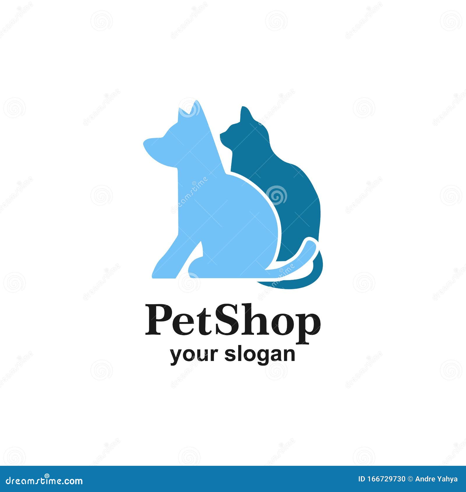 Pet shop logo template stock illustration. Illustration of hospital