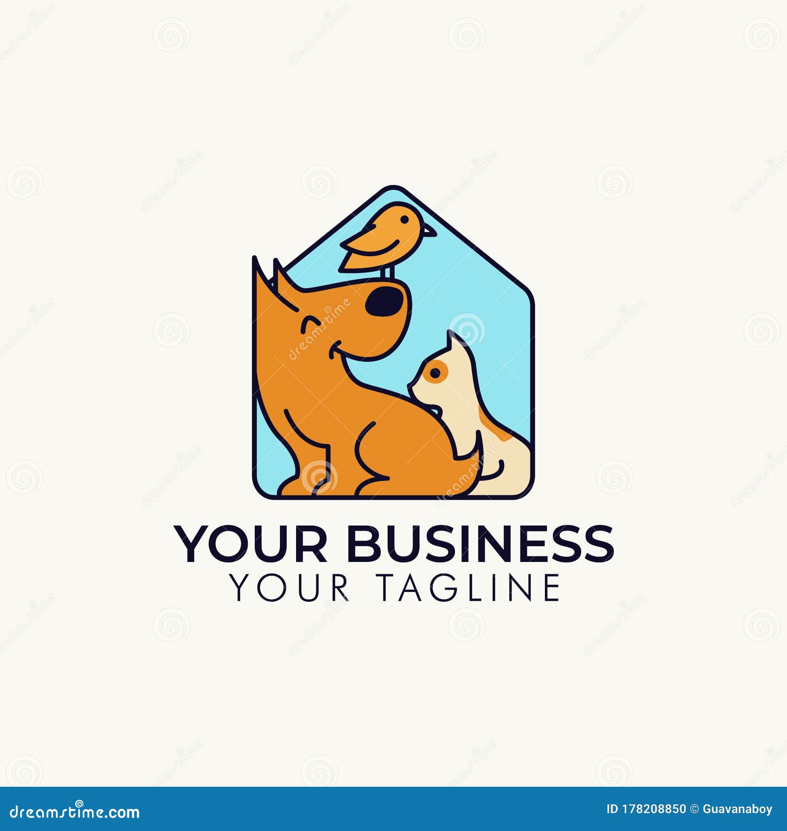 pet shop  logo template