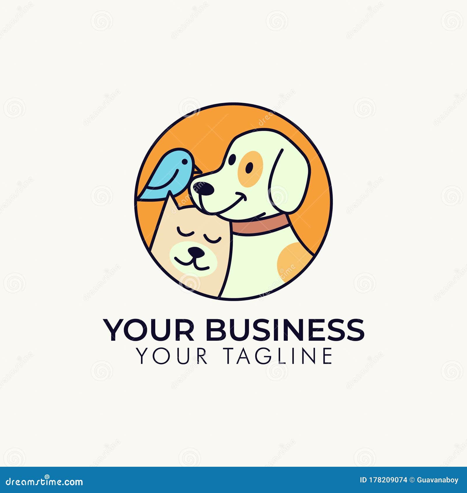 pet shop  logo template