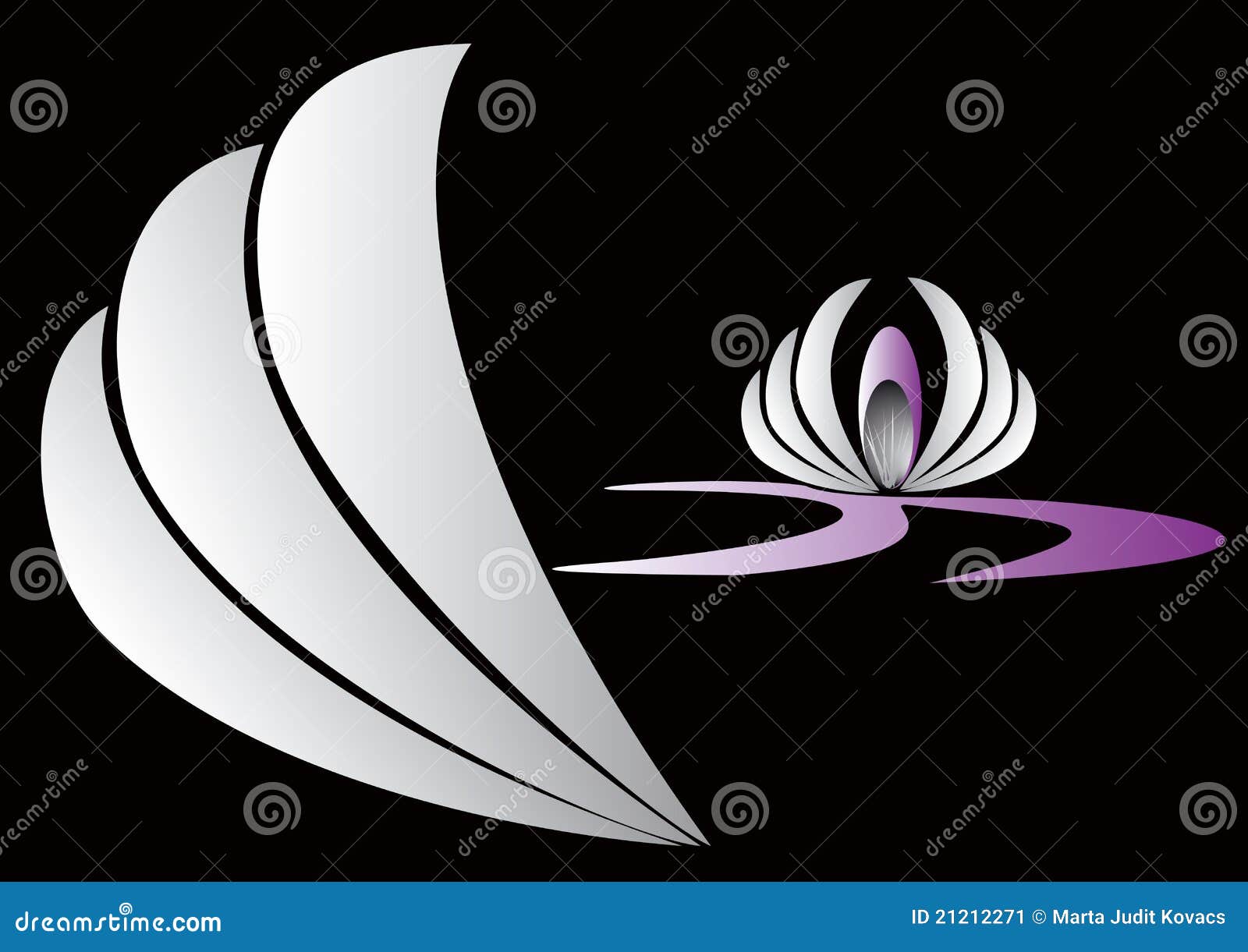 Petal stock vector. Illustration of flower, violet, abstract - 21212271