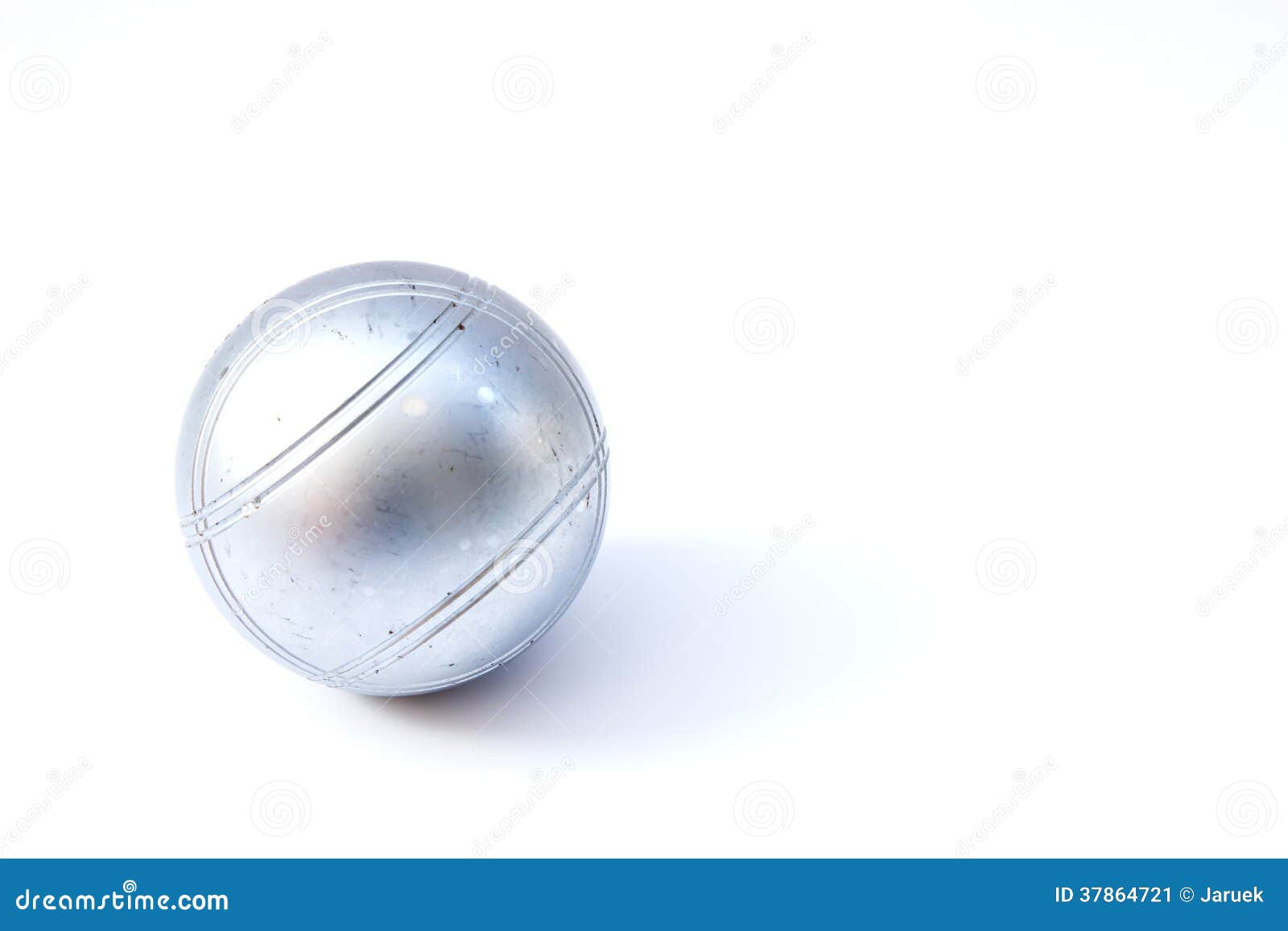 Petanque ball stock image. Image of beach, bullet, shadow 37864721
