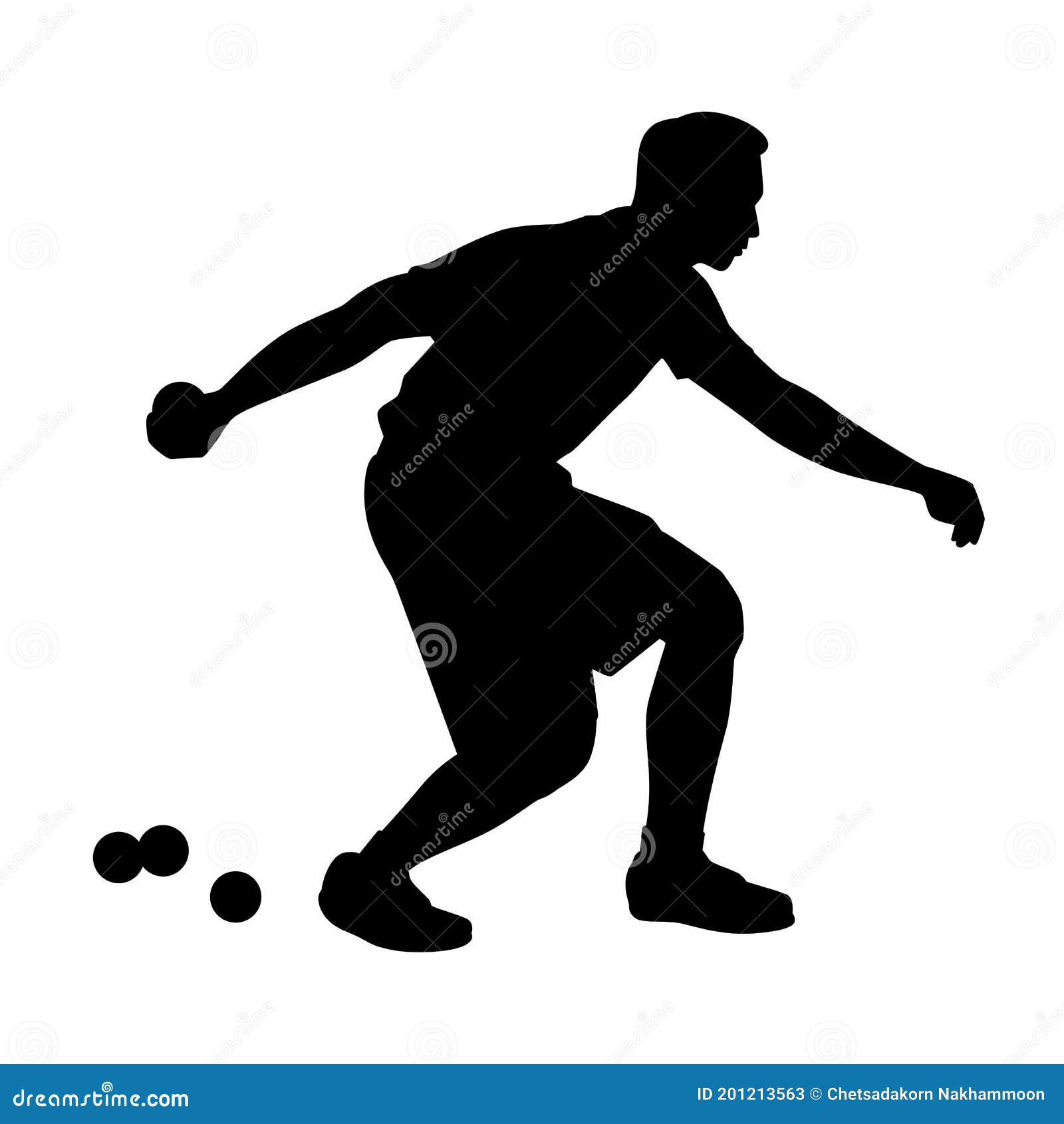 Petanque ball in drawing style isolated vector. Sport object illustration  for your presentation, teaching materials or others as you want. Stock  Vector