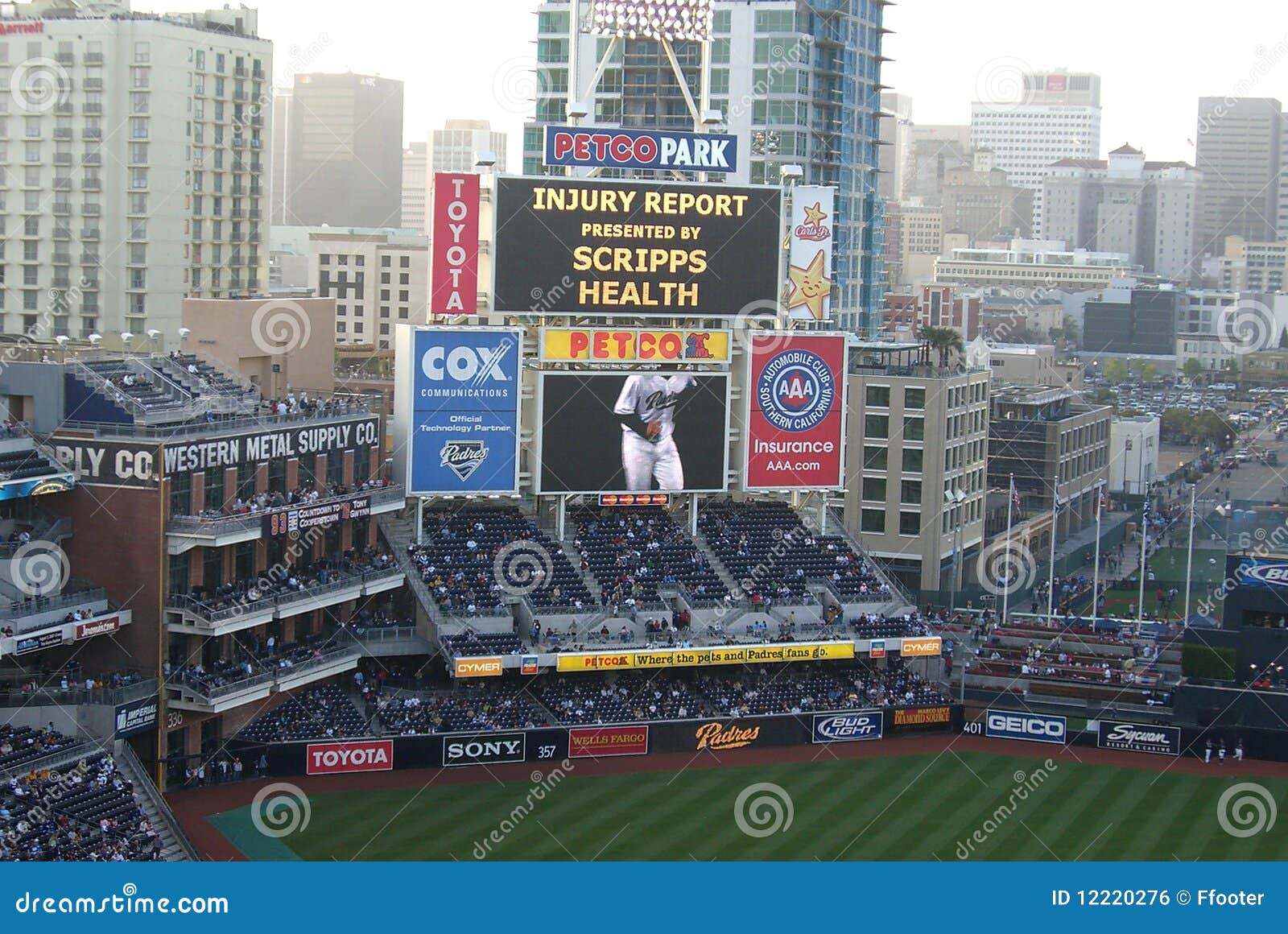 Petco Park Scoreboard - San Diego Padres Editorial Photo - Image of ...