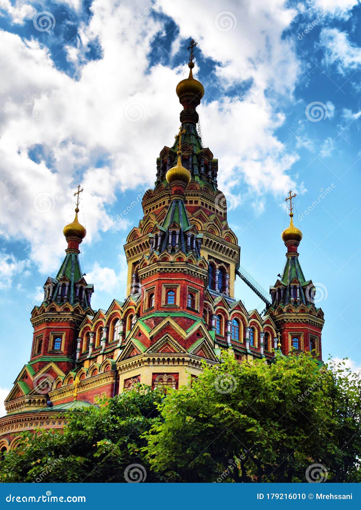 peter and paul cathedral in petergof , russia