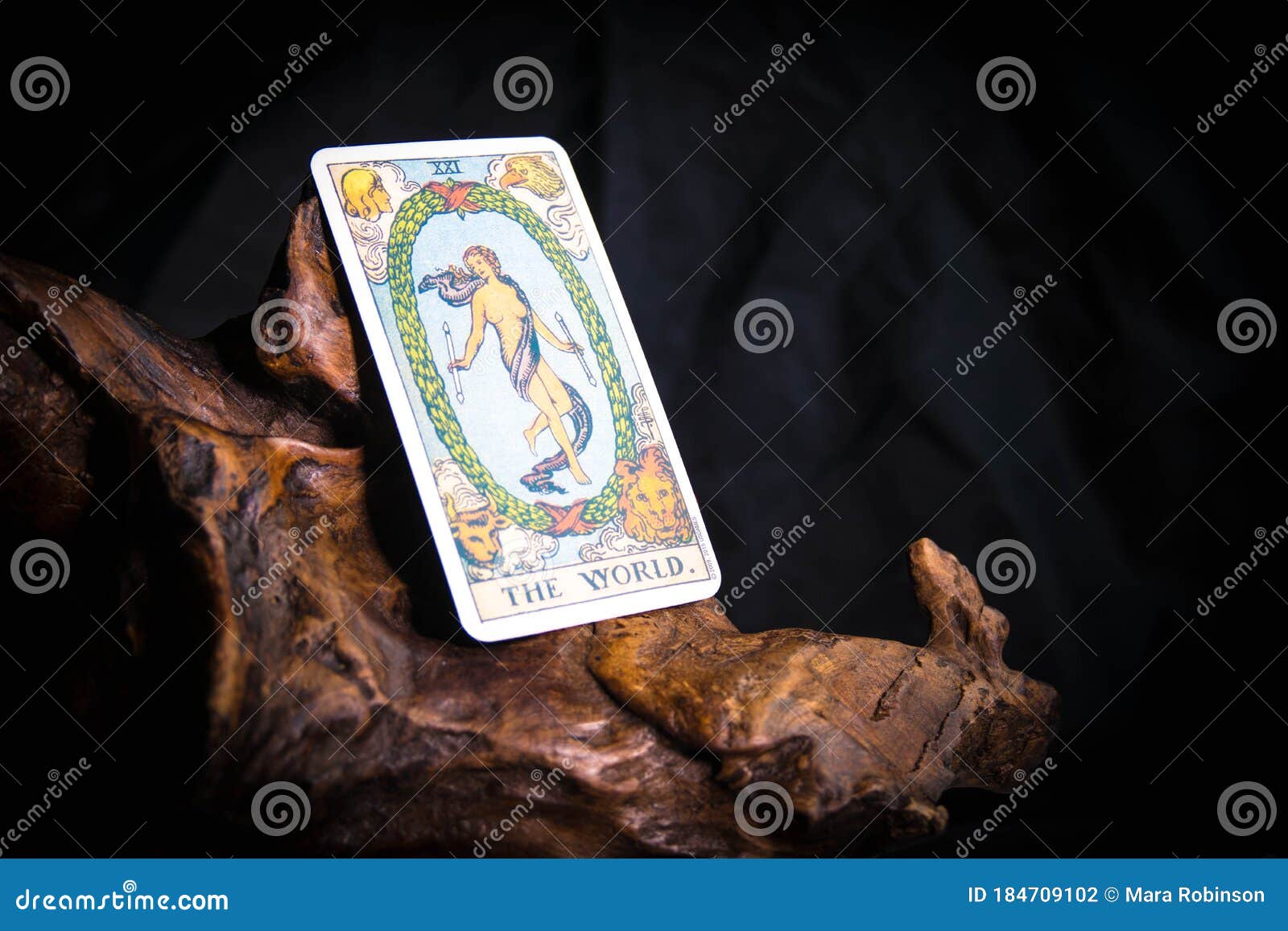 Tarot Card for the World. New Age, Wicca Editorial Photography - Image of mystical, fortune: 184709102