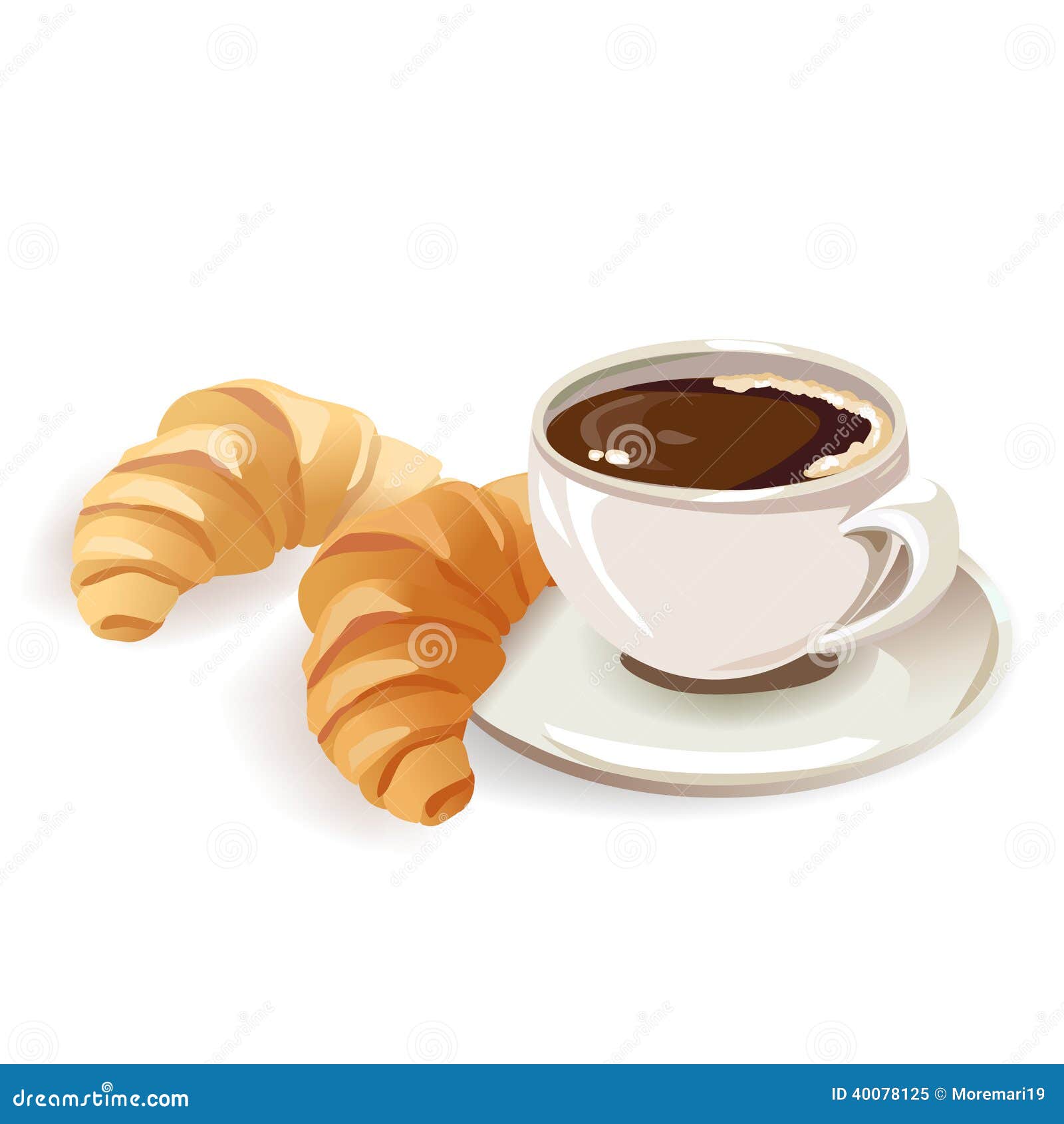 clipart caf�� croissant - photo #7