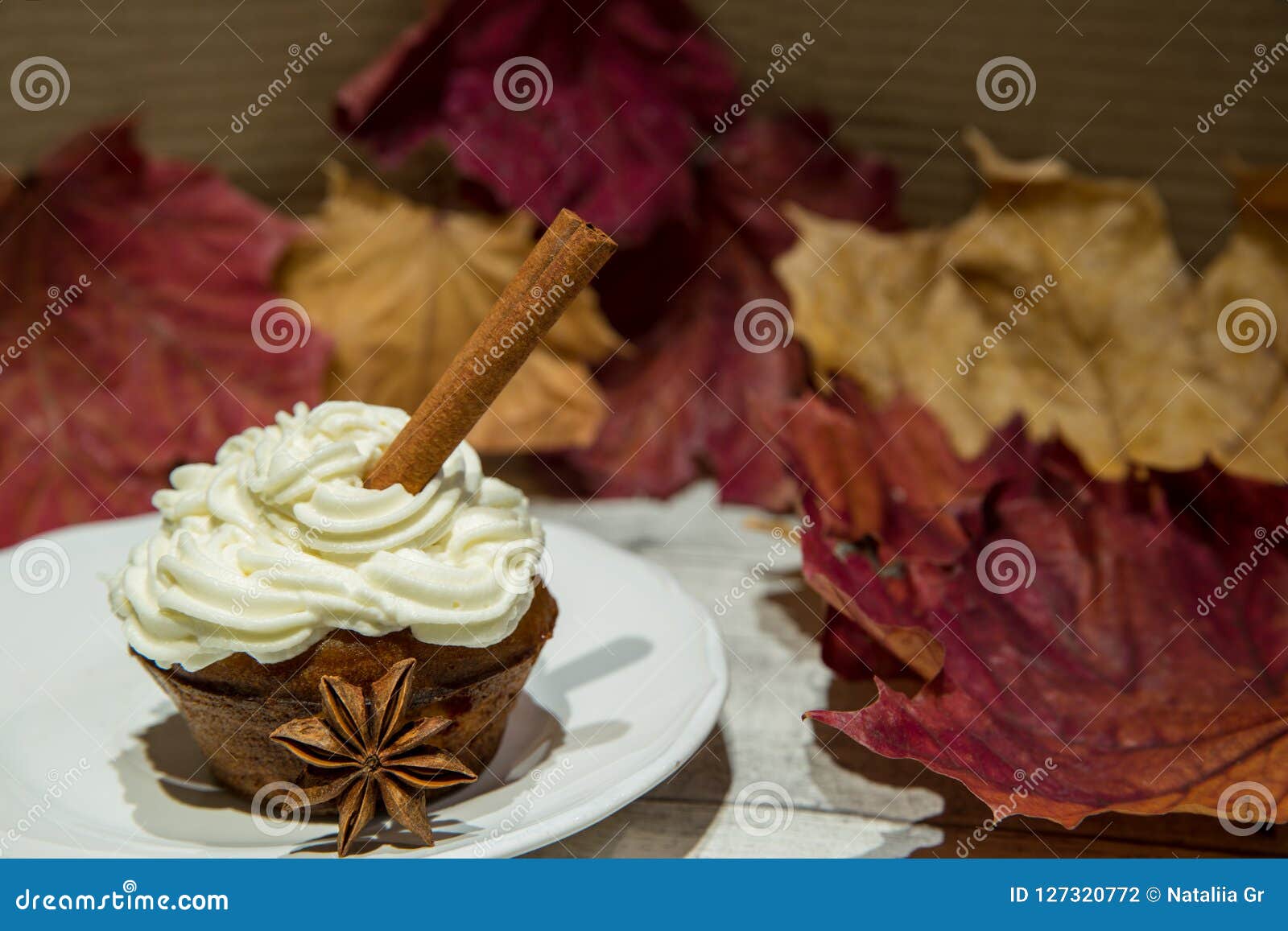Petit Gateau D Epice De Potiron Avec Les Batons De Cannelle Et La Decoration D Anis Photo Stock Image Du Gourmet Confection Petit Gateau D Epice De Potiron Avec Les Batons De Cannelle Et La Decoration D Anis Photo Stock Image Du Gourmet Confection