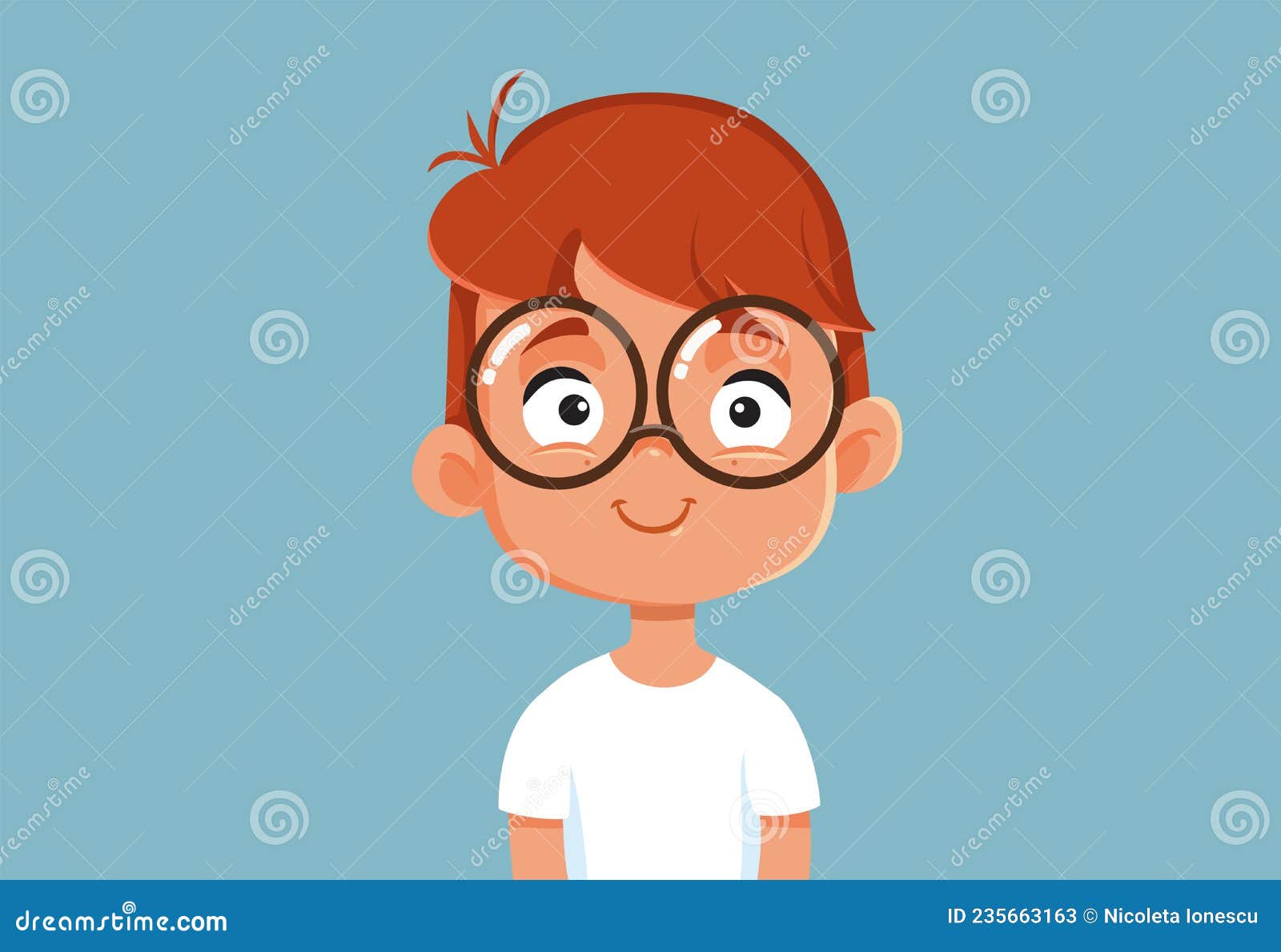 une enfant avec des lunettes et une chapeau est célébrer sa anniversaire,  dessin animé illustration avec génératif ai 22595404 Photo de stock chez  Vecteezy