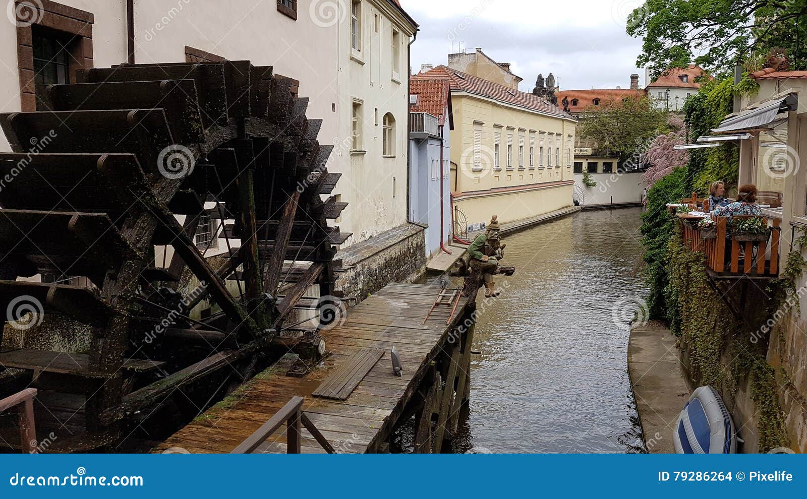 Petit Moulin à Eau à Prague Image Stock éditorial Image Du