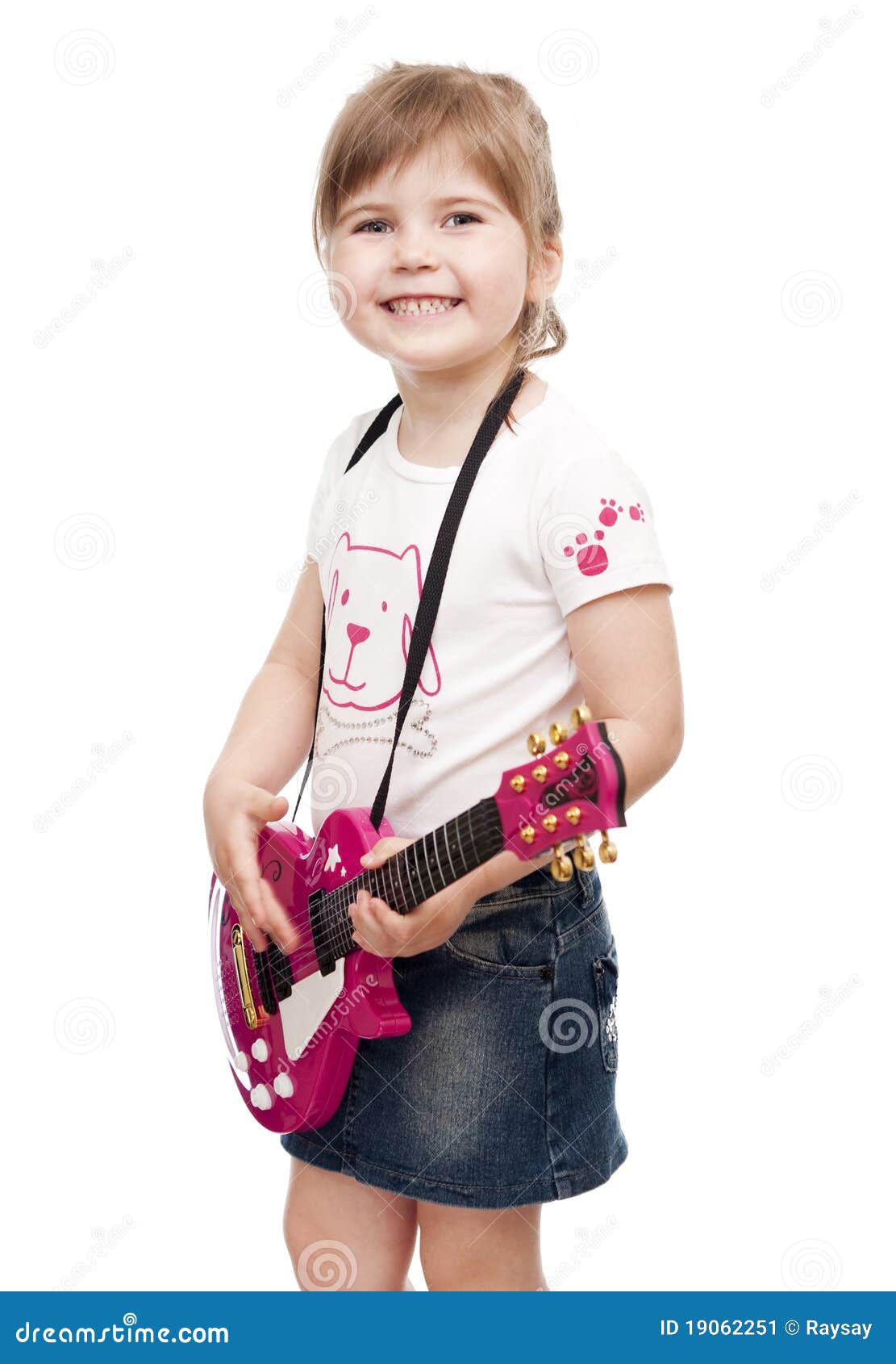 GUITARE ENFANT ROSE