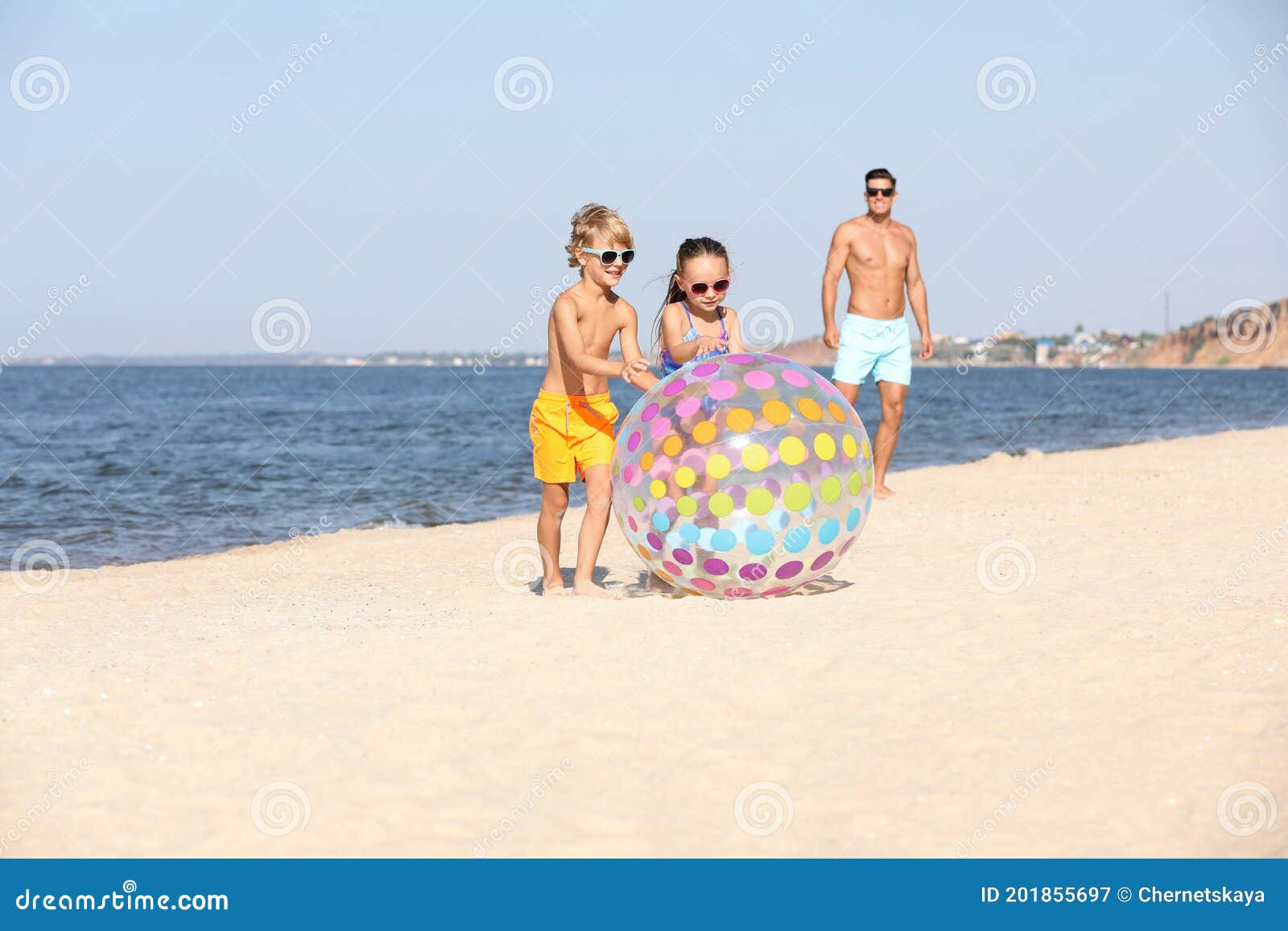 Ballon gonflable pour la plage