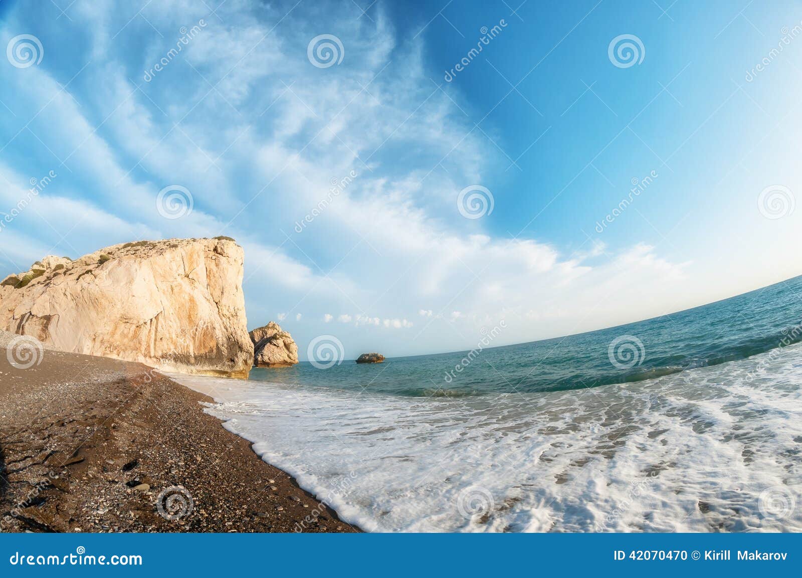 petra tou romiou, aphrodite's birthplace. paphos, cyprus