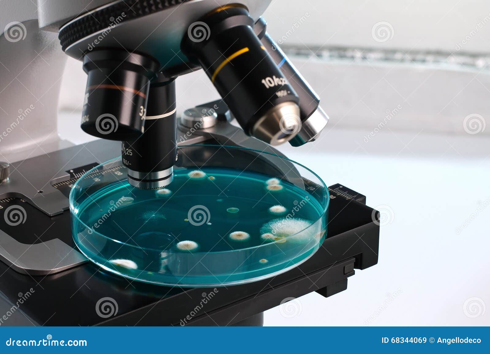 Laboratory Microscope. Scientific Research Background. Stock ...