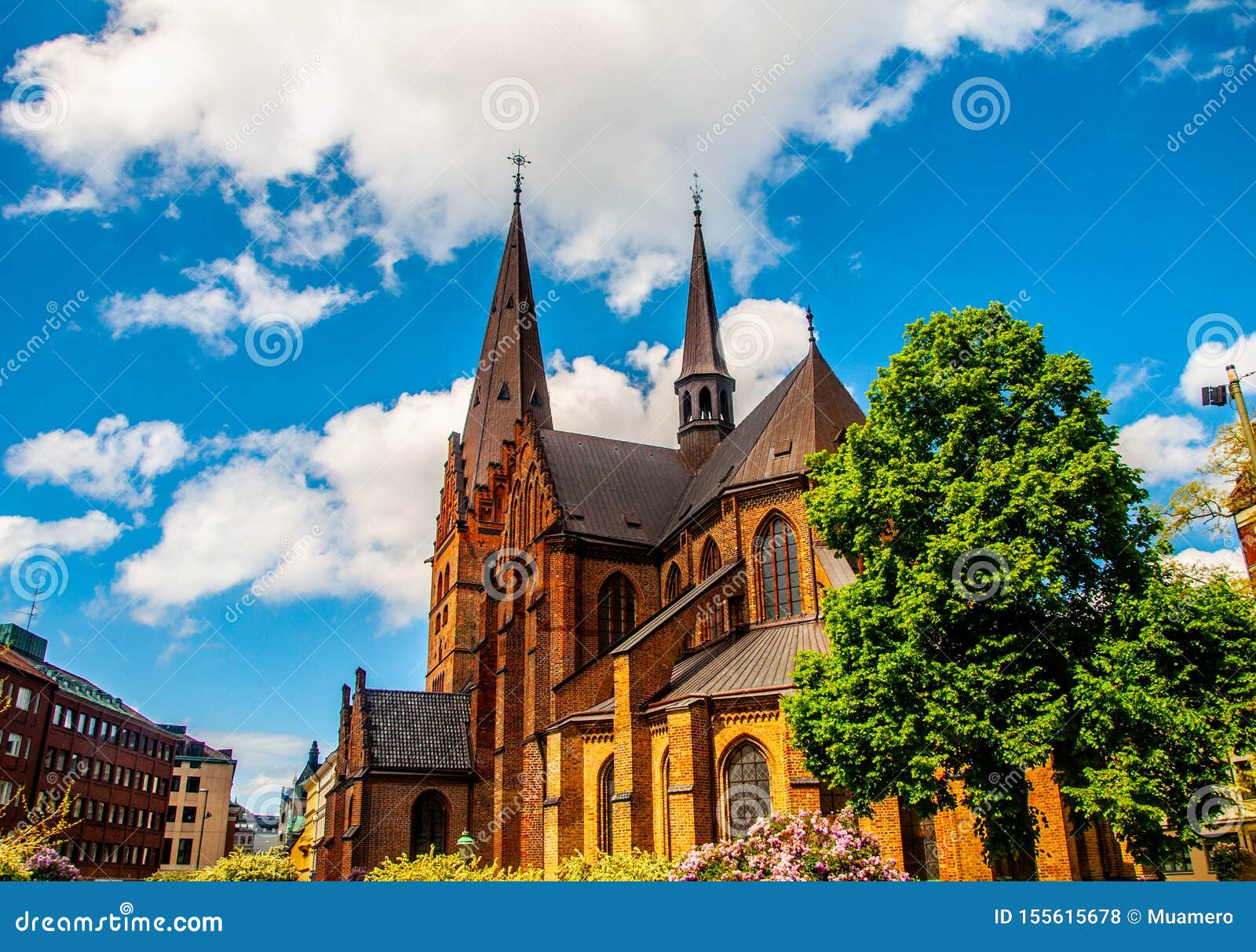 petri kyrka church in the city of malmo in sweden