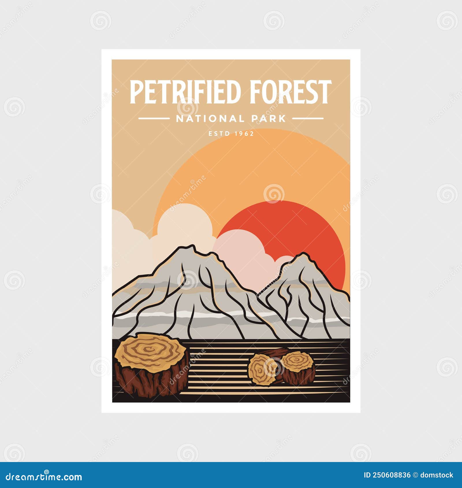 petrified forest national park poster   