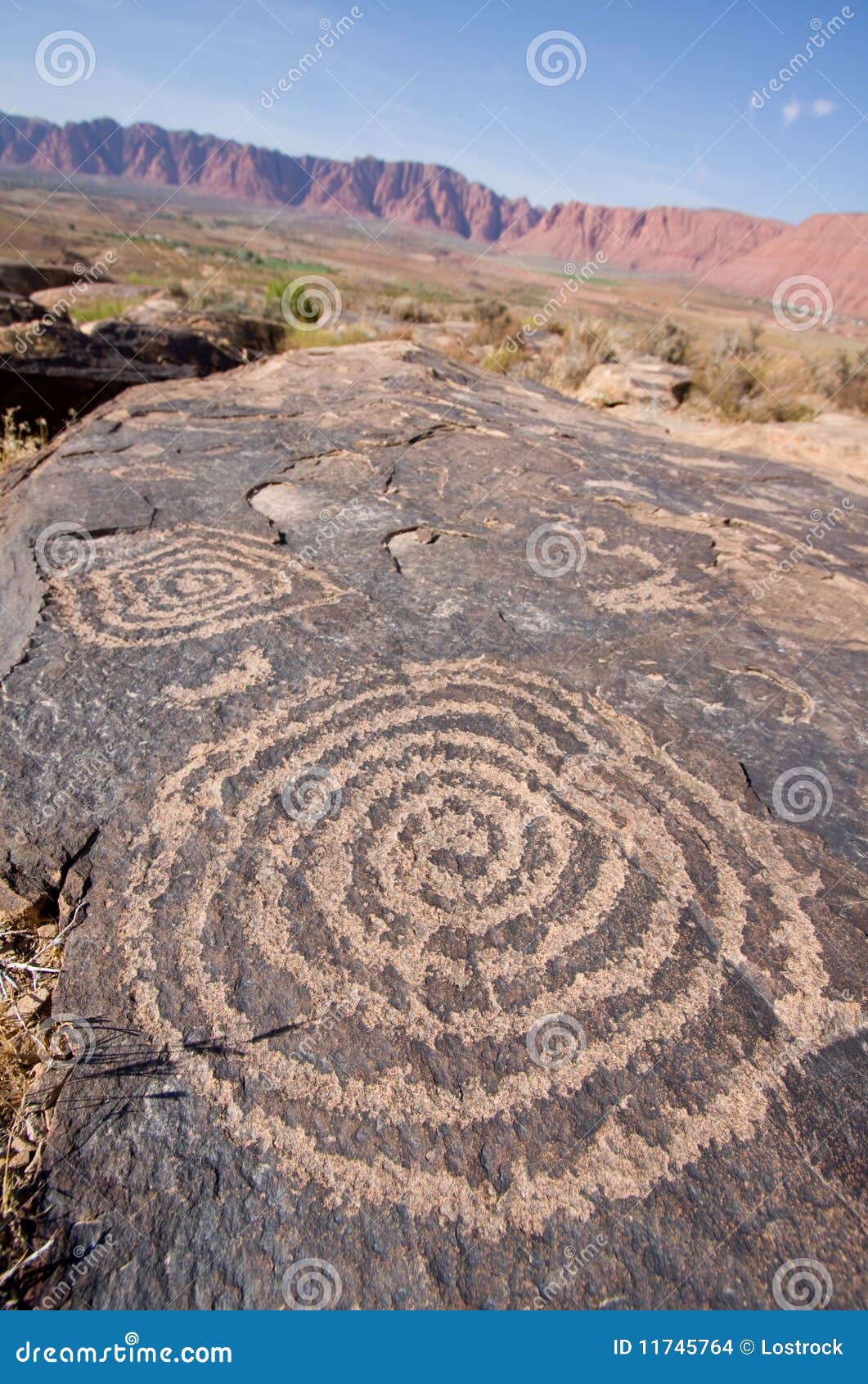 Petroglyphs Of Anasazi Canyon Stock Photo Image of