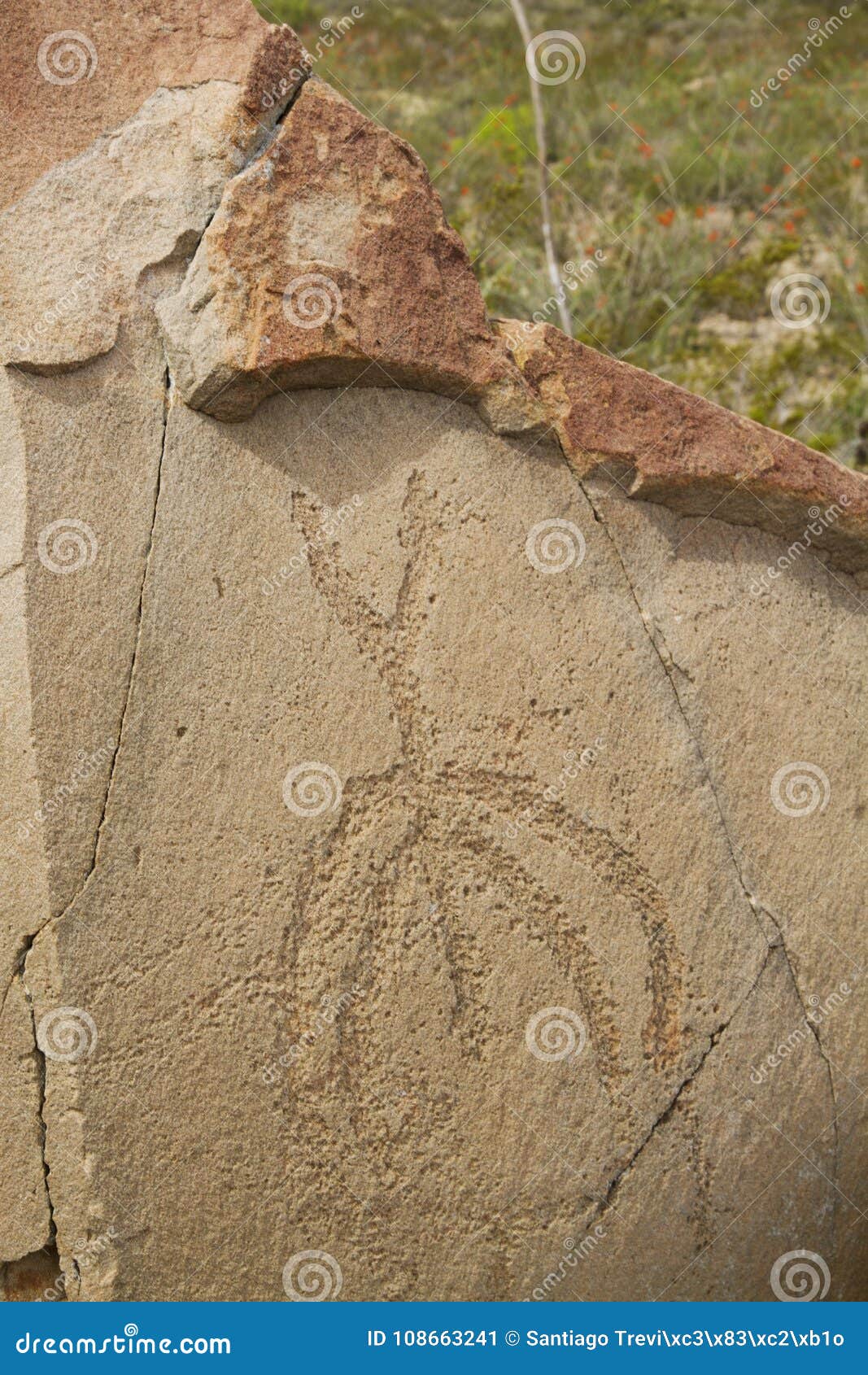 petroglyphs at boca de potrerillos, nuevo leÃÂ³n, mÃÂ©xico