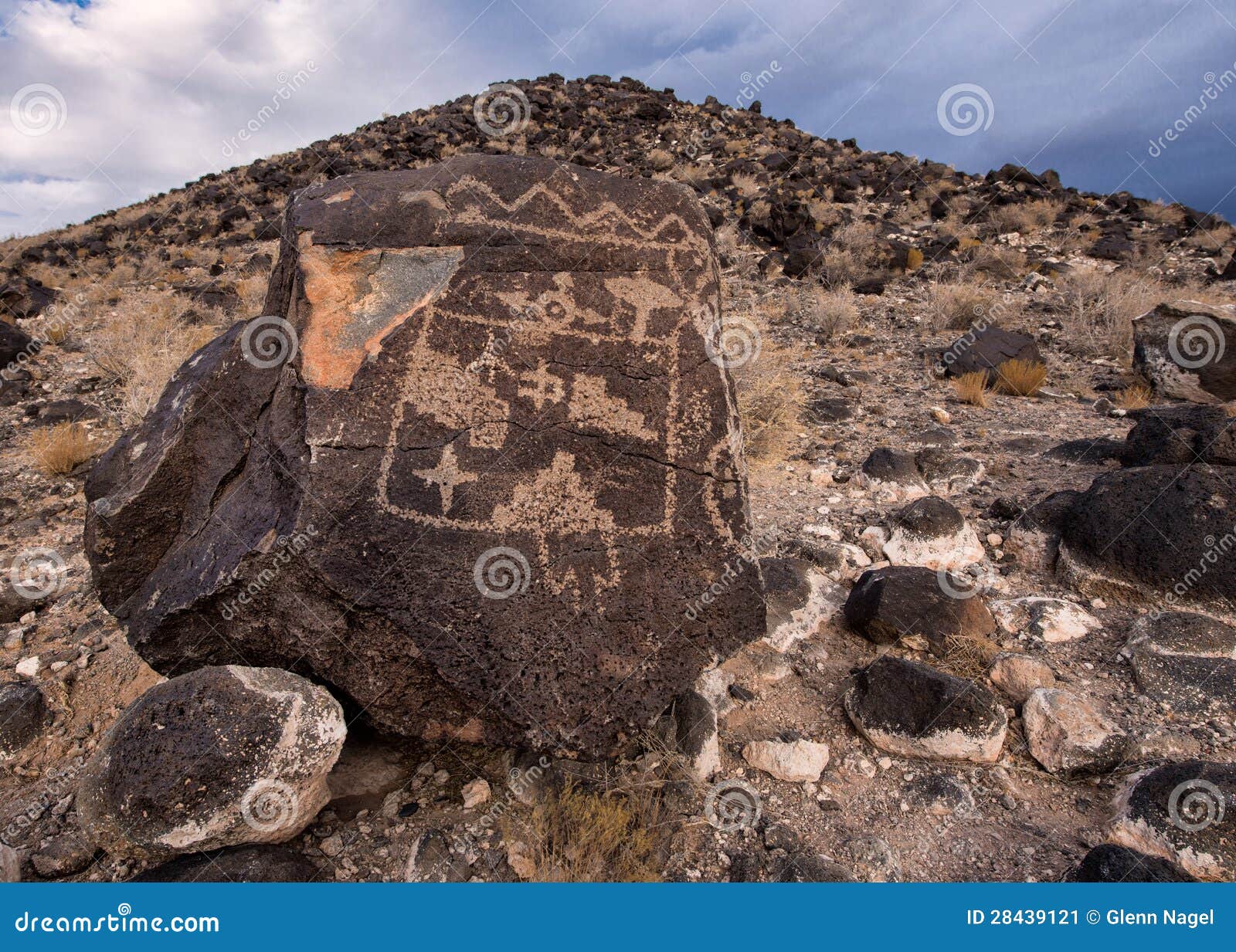 petroglyphs on the mountain