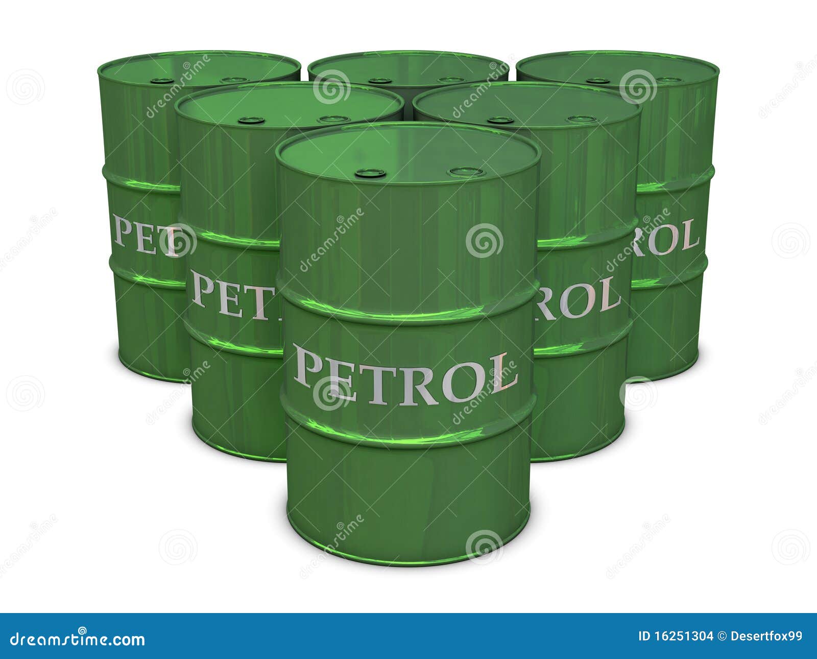 Petrol barrels in group stock illustration. Illustration of tank 16251304