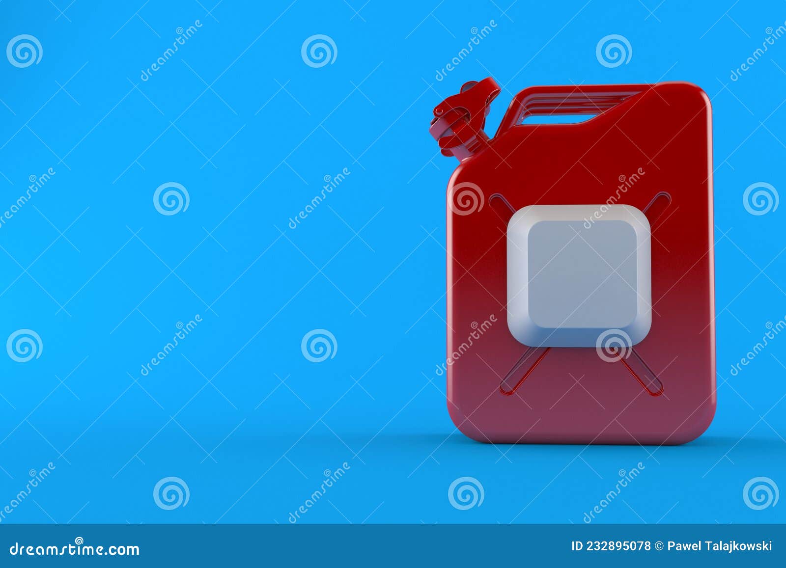 Petrol Canister with Computer Key Stock Illustration Illustration of