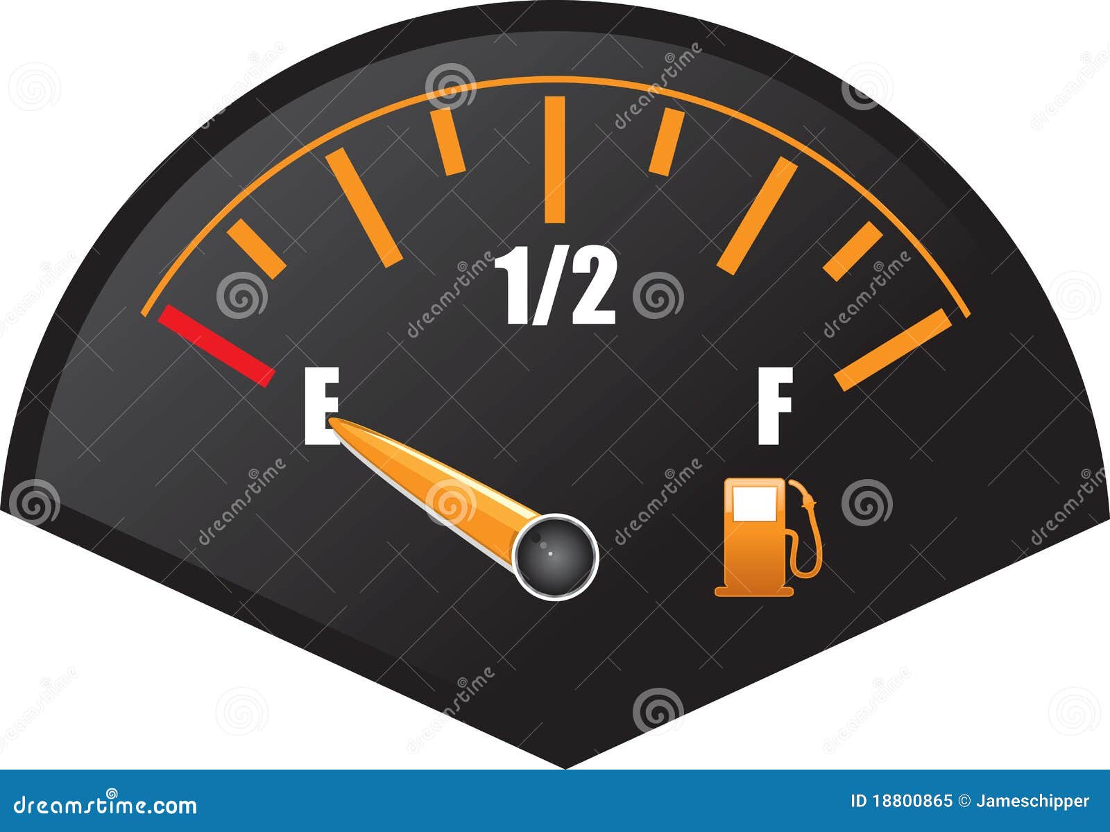 Petrol gauge stock vector. Illustration of automobile 18800865
