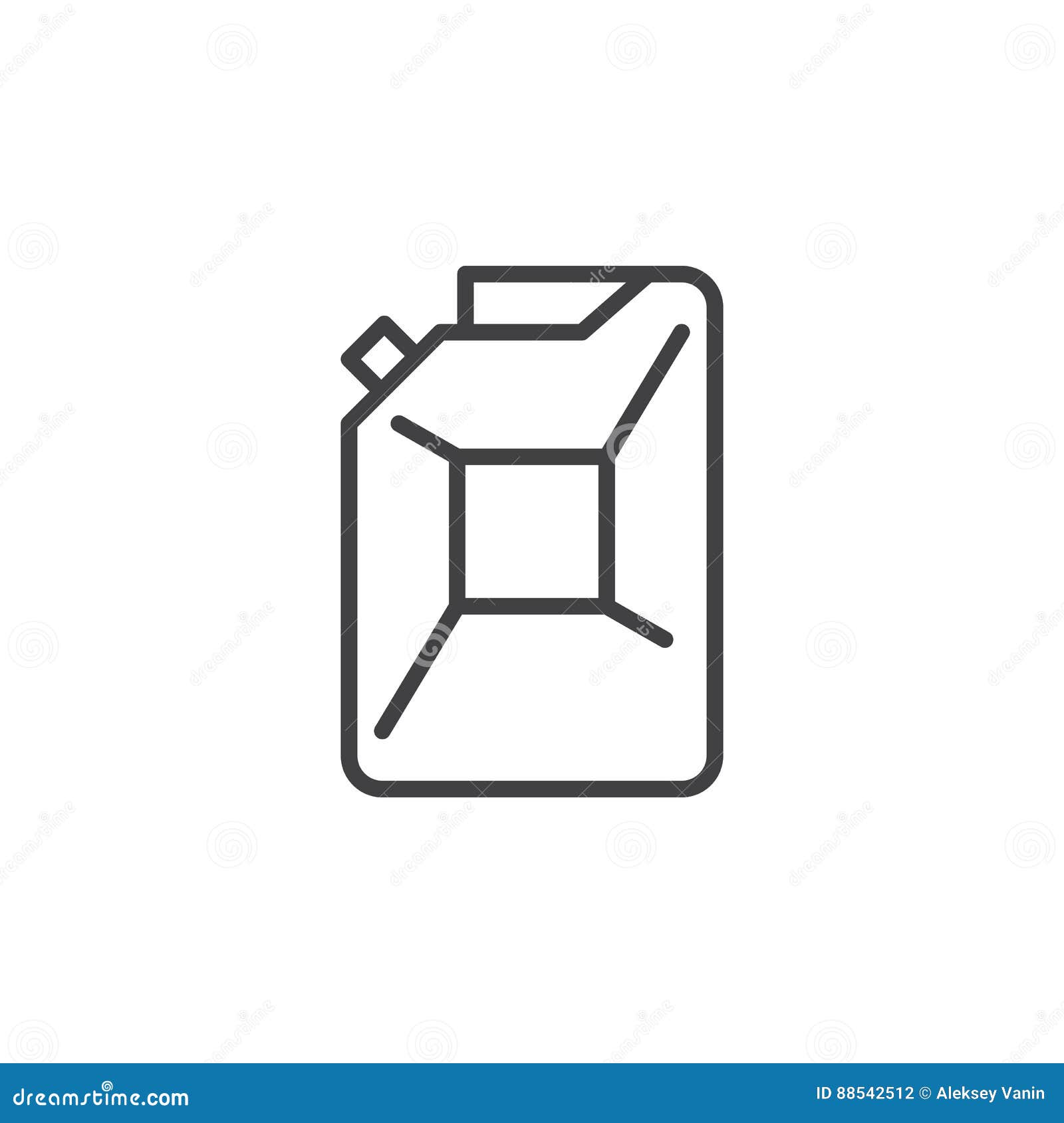 Petrol Jerrycan Line Icon, Outline Vector Sign, Linear Pictogram ...