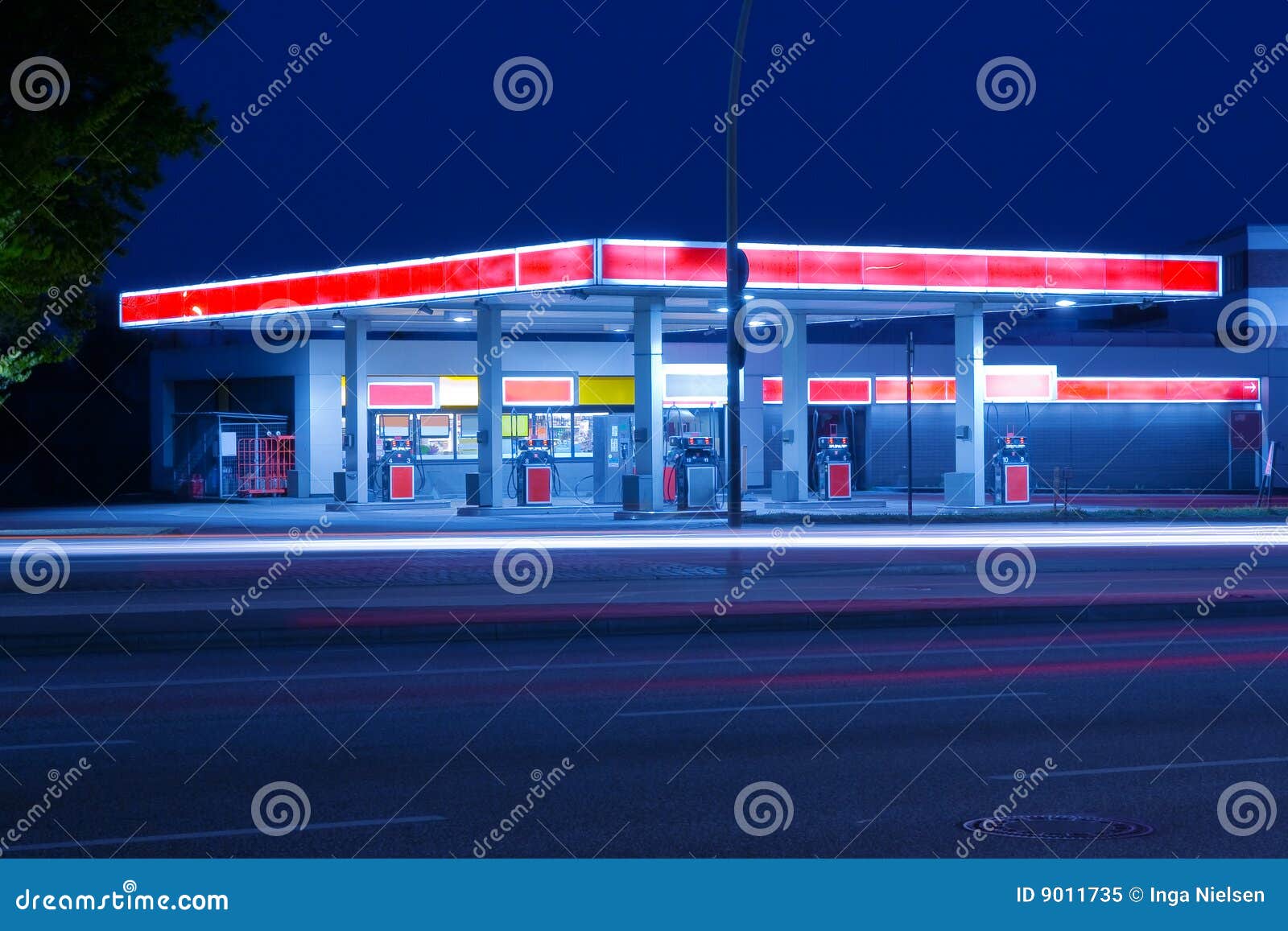 petrol station