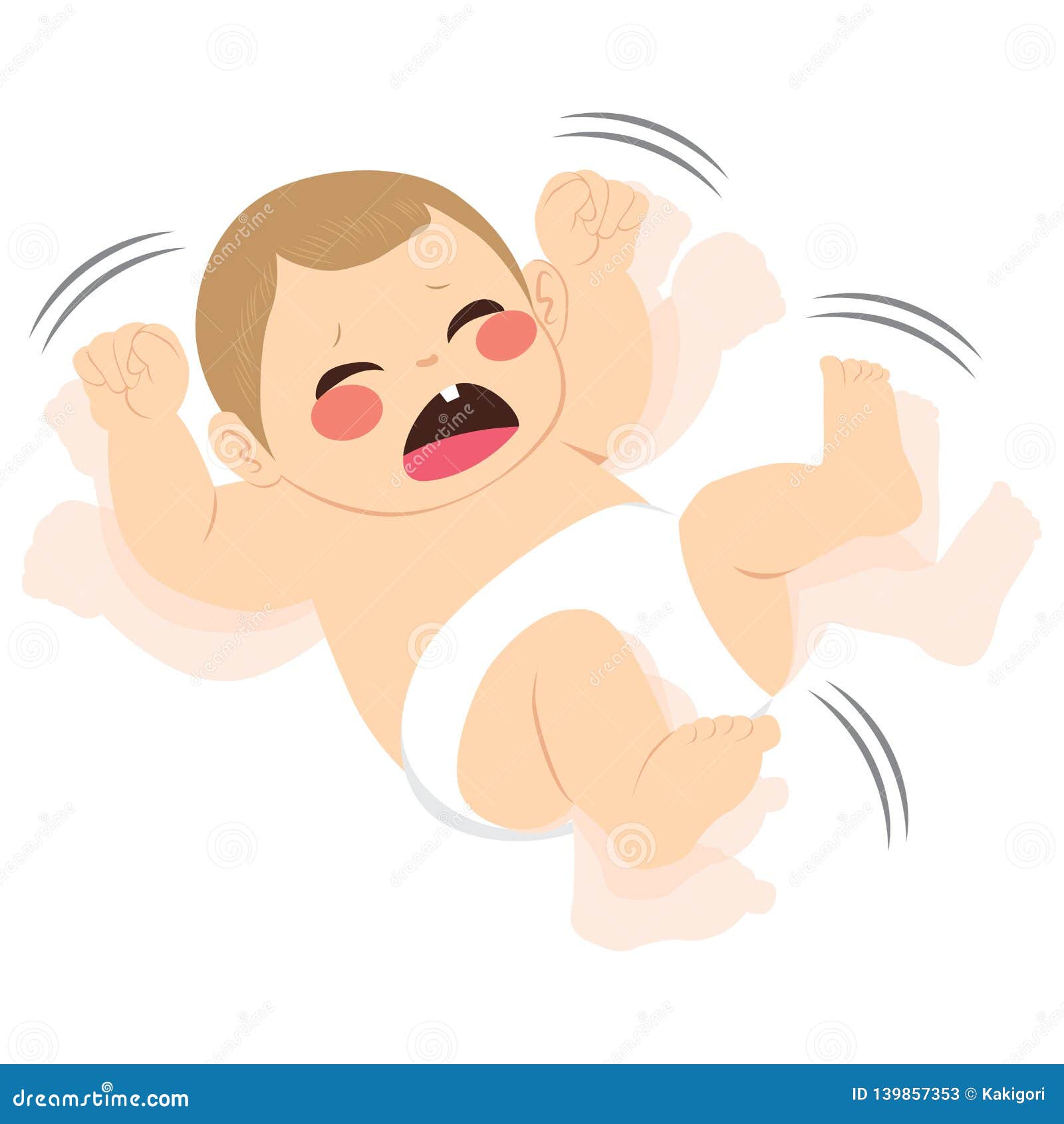 Peu Mauvaise Humeur De Bebe Illustration De Vecteur Illustration Du Yeux Dessin