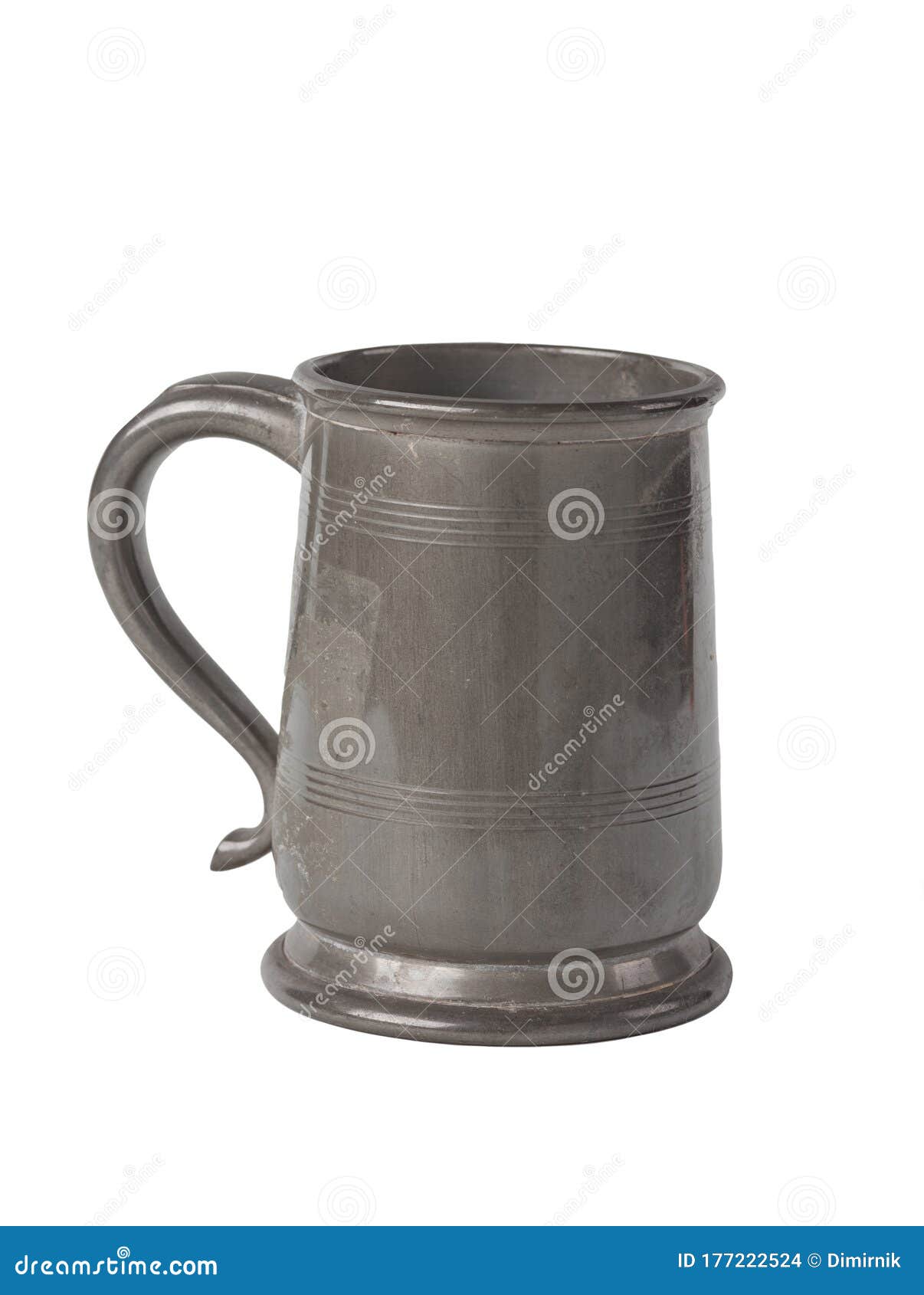 Vintage English Old Metal Handle Cup