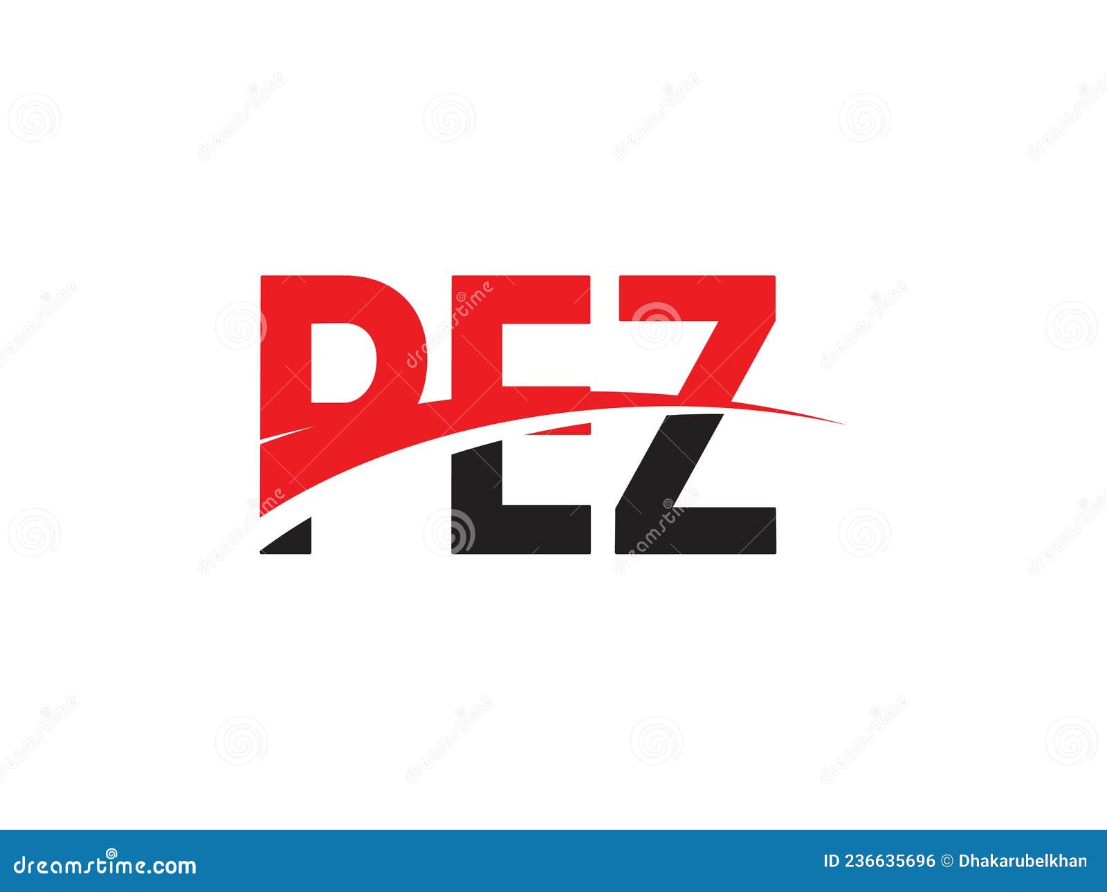 pez letter initial logo   