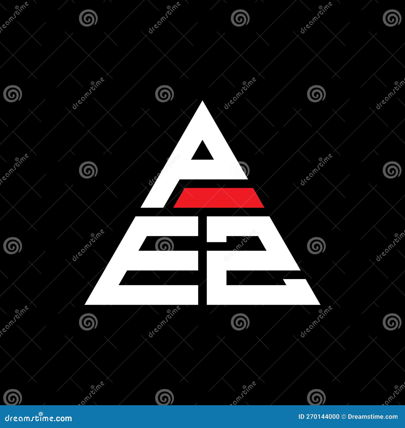 pez triangle letter logo  with triangle . pez triangle logo  monogram. pez triangle  logo template with red