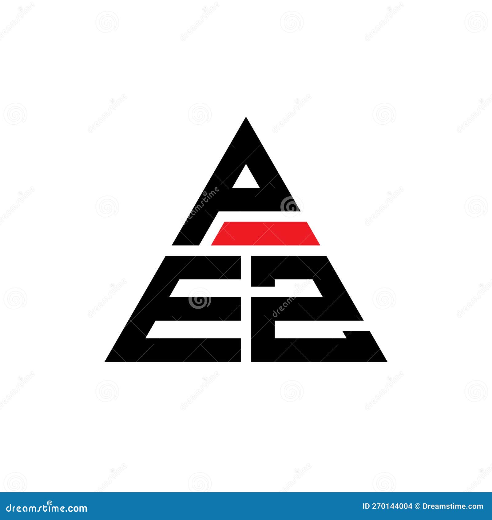 pez triangle letter logo  with triangle . pez triangle logo  monogram. pez triangle  logo template with red