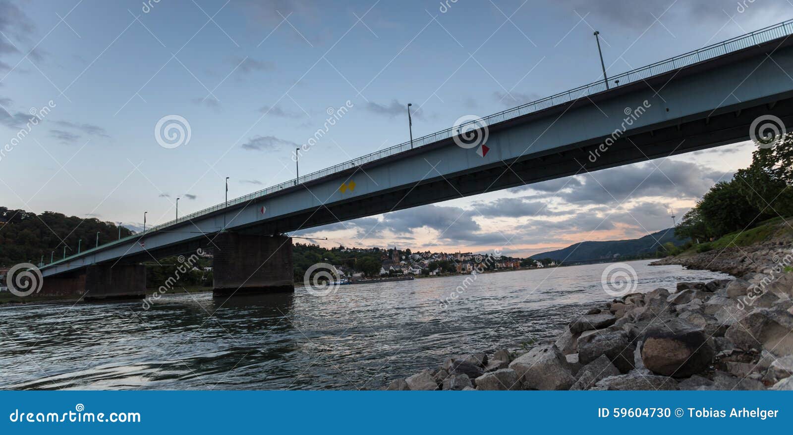 Pfaffendorfer Bridge at Koblenz Germany Stock Photo Image of
