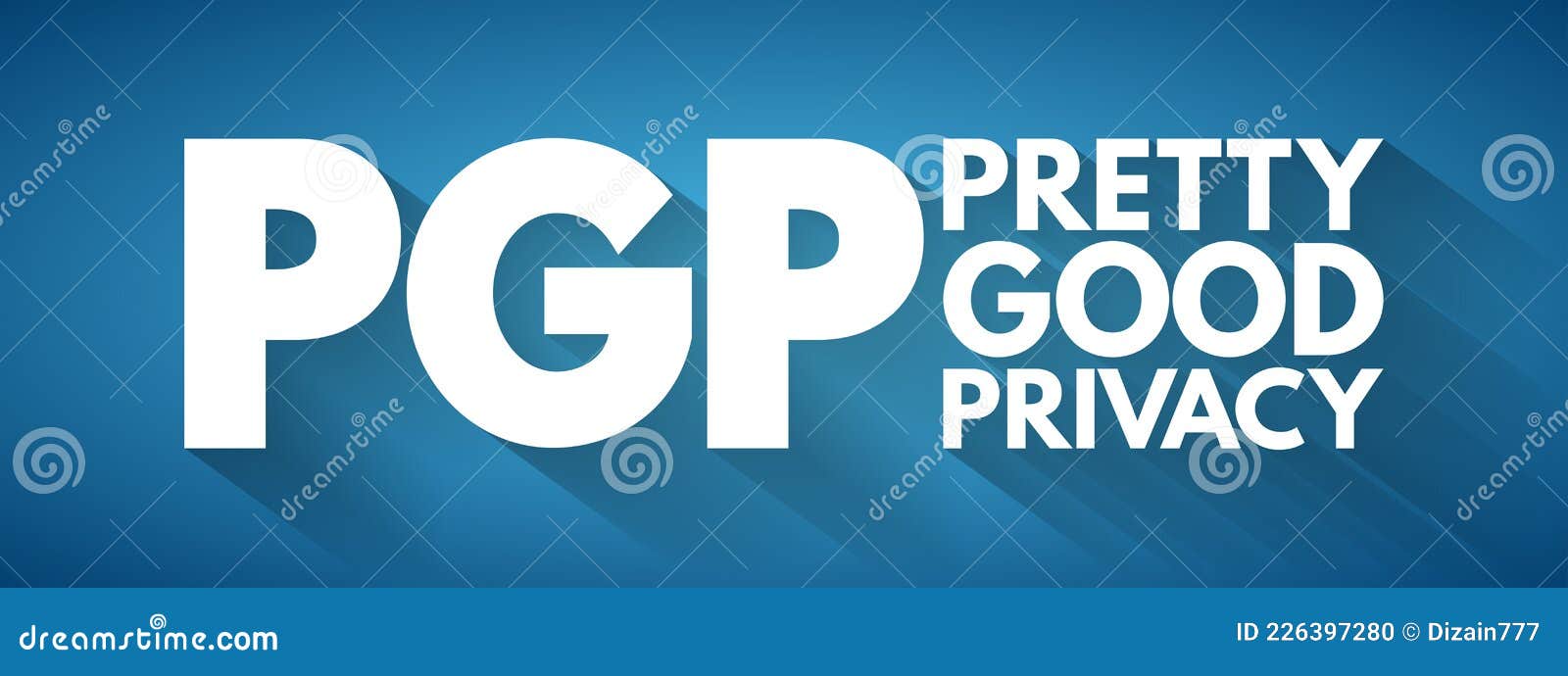 PGP - Pretty Good Privacy Acronym, Technology Concept Background Stock  Illustration - Illustration of pretty, program: 226397280