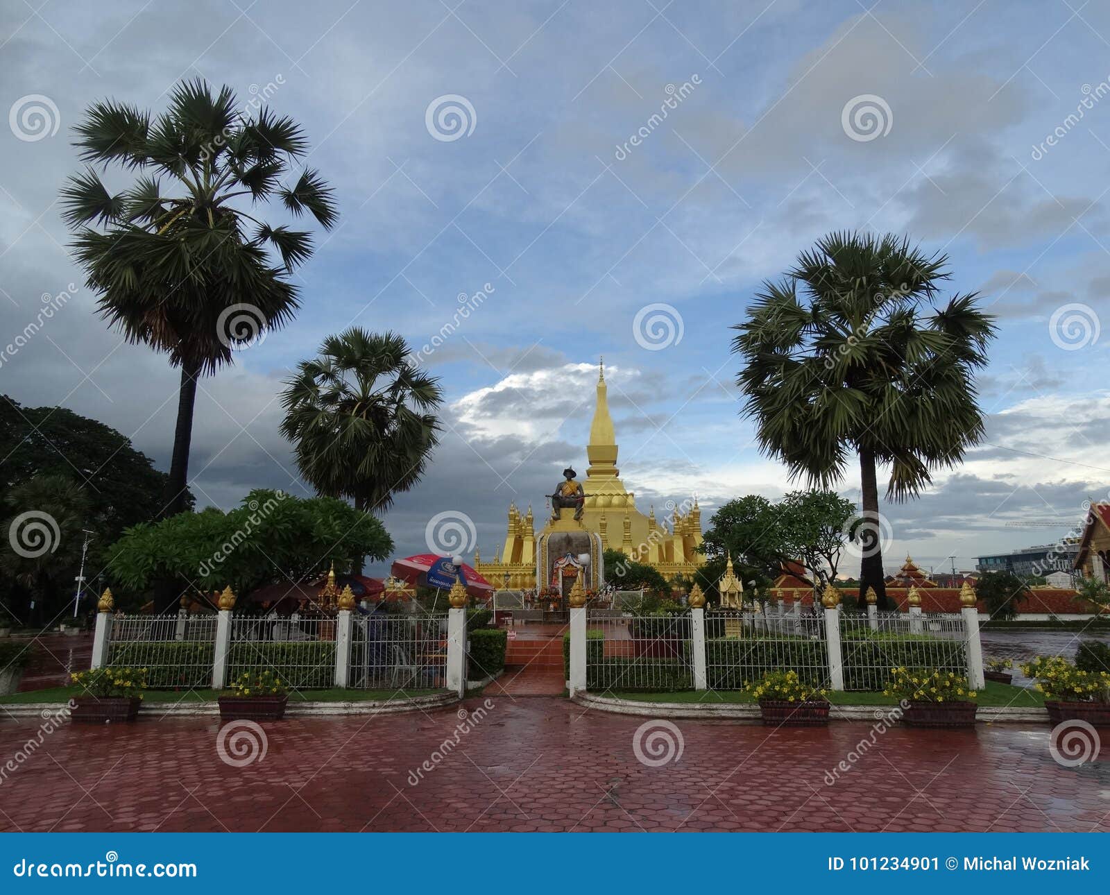 Pha das Luang stupa in Vientiane, Laos Das wichtigste nationale Denkmal in Laos