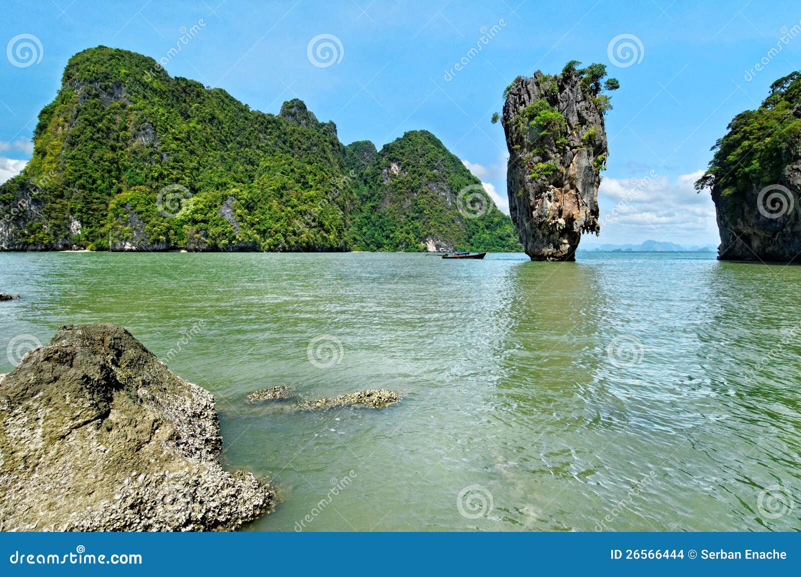 Phang Nga Bay scenic stock photo. Image of andaman, phang - 26566444