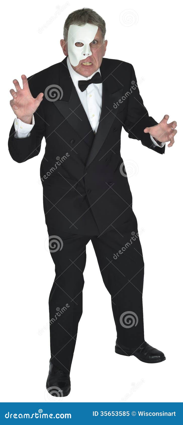 phantom of the opera mask style horror character 