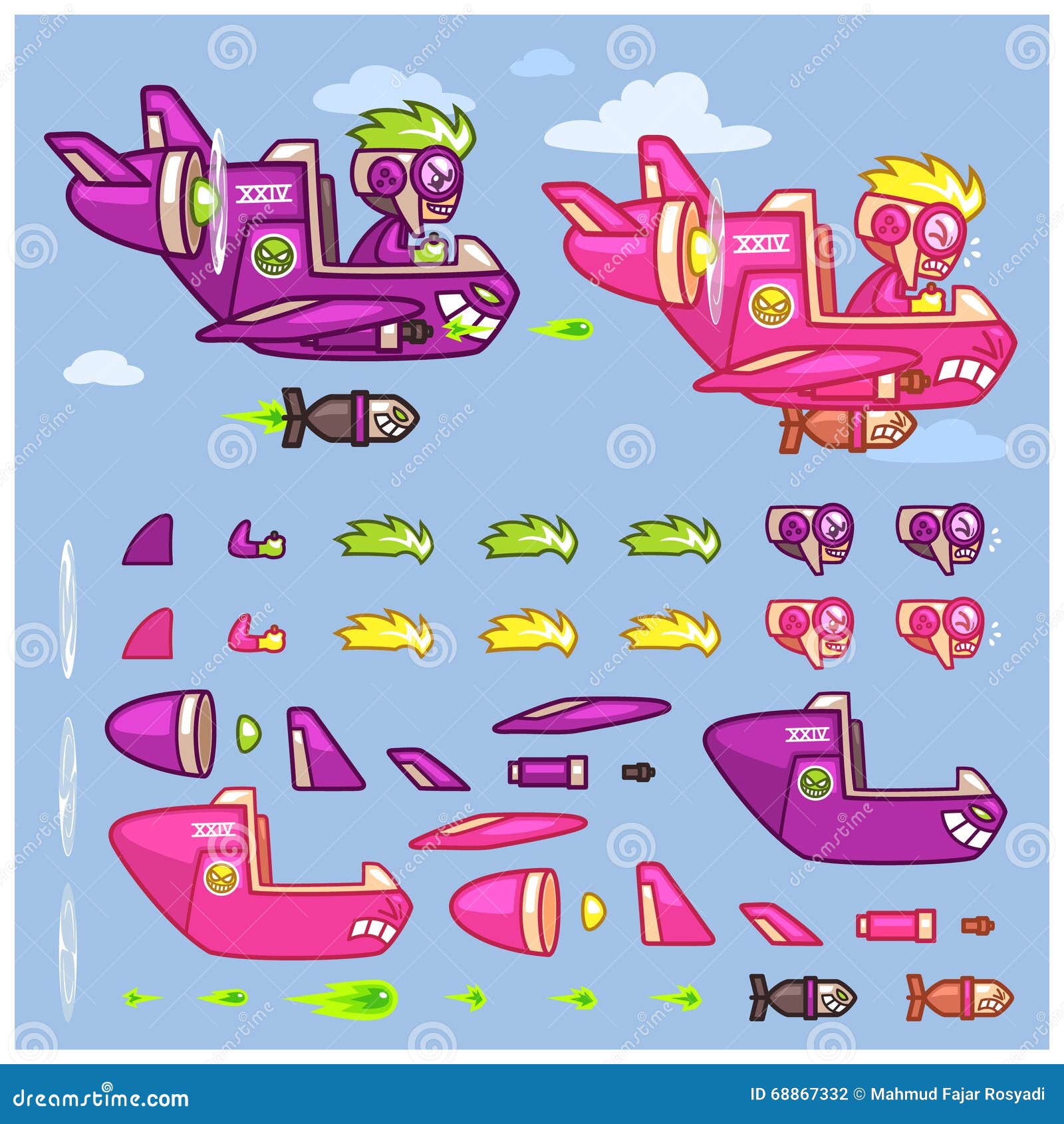 phantom xxiv plane game sprites