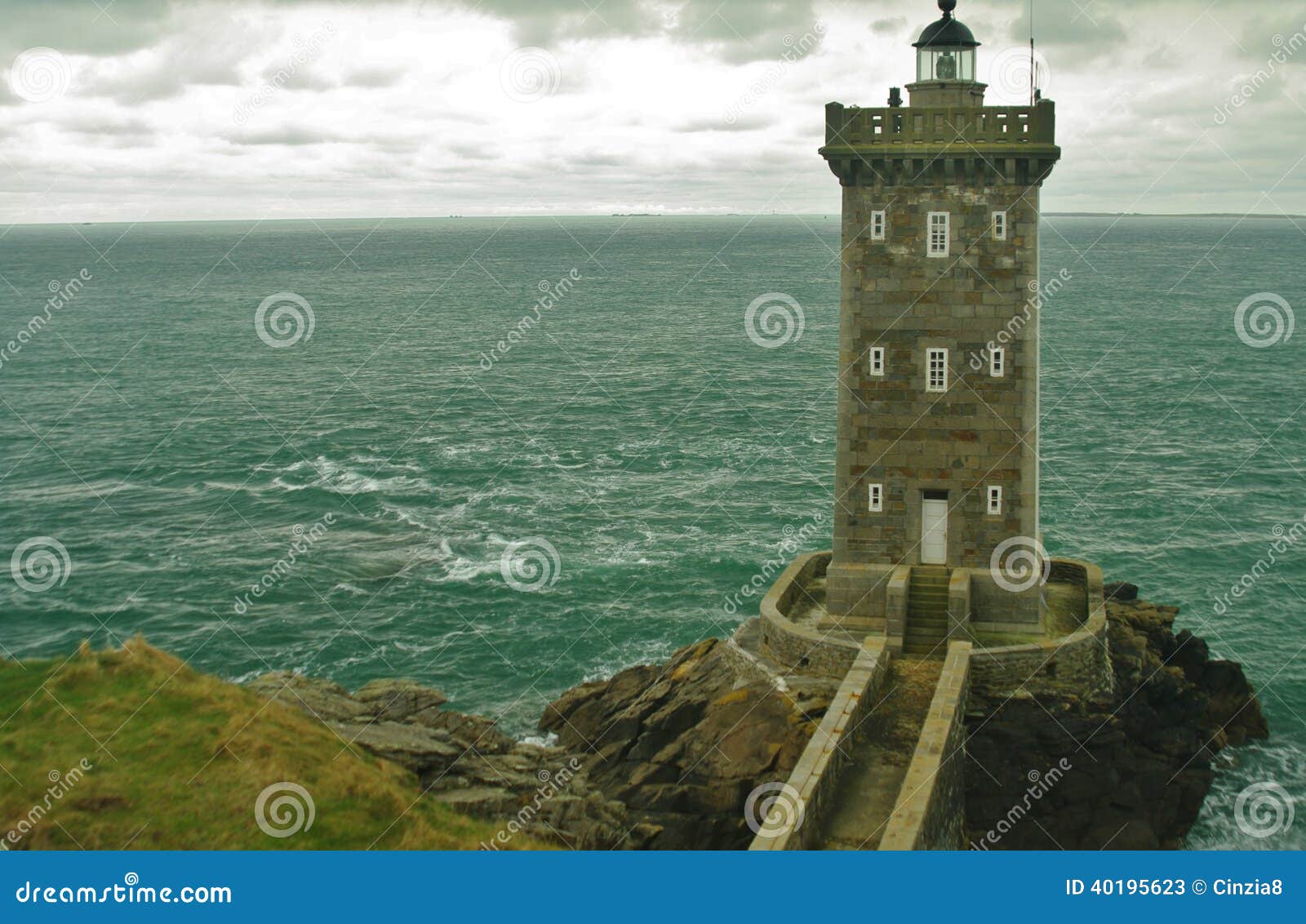 Phare Breton Image Stock Image Du Actuel Recif Phare