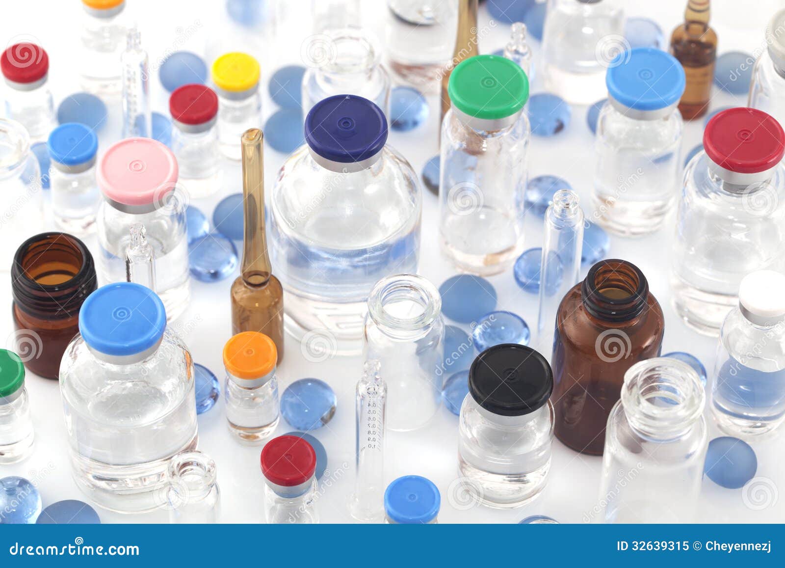 Pharmaceutical vials stock image. Image of concept, drugs 32639315