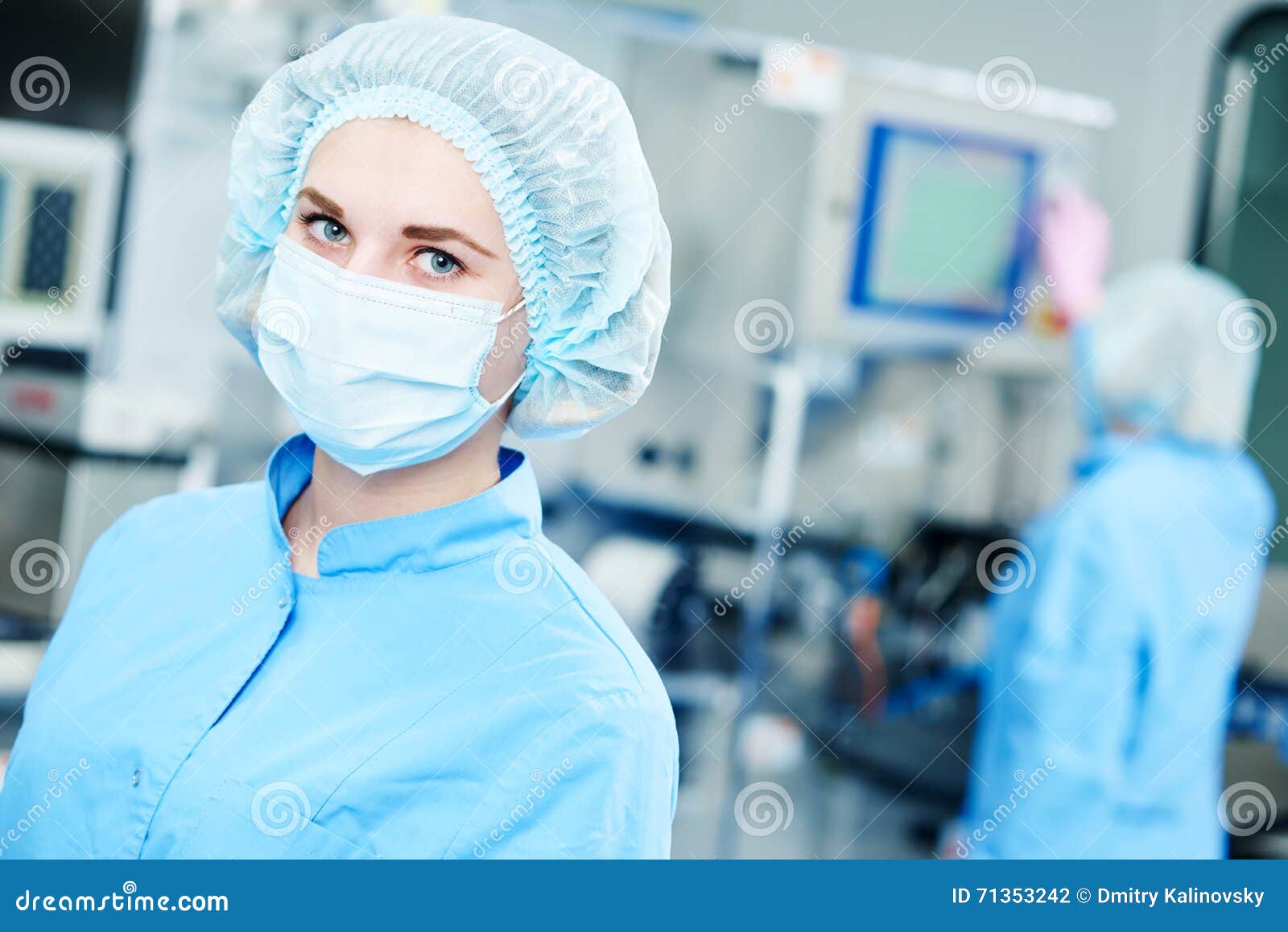 pharmaceutics. worker operator portrait